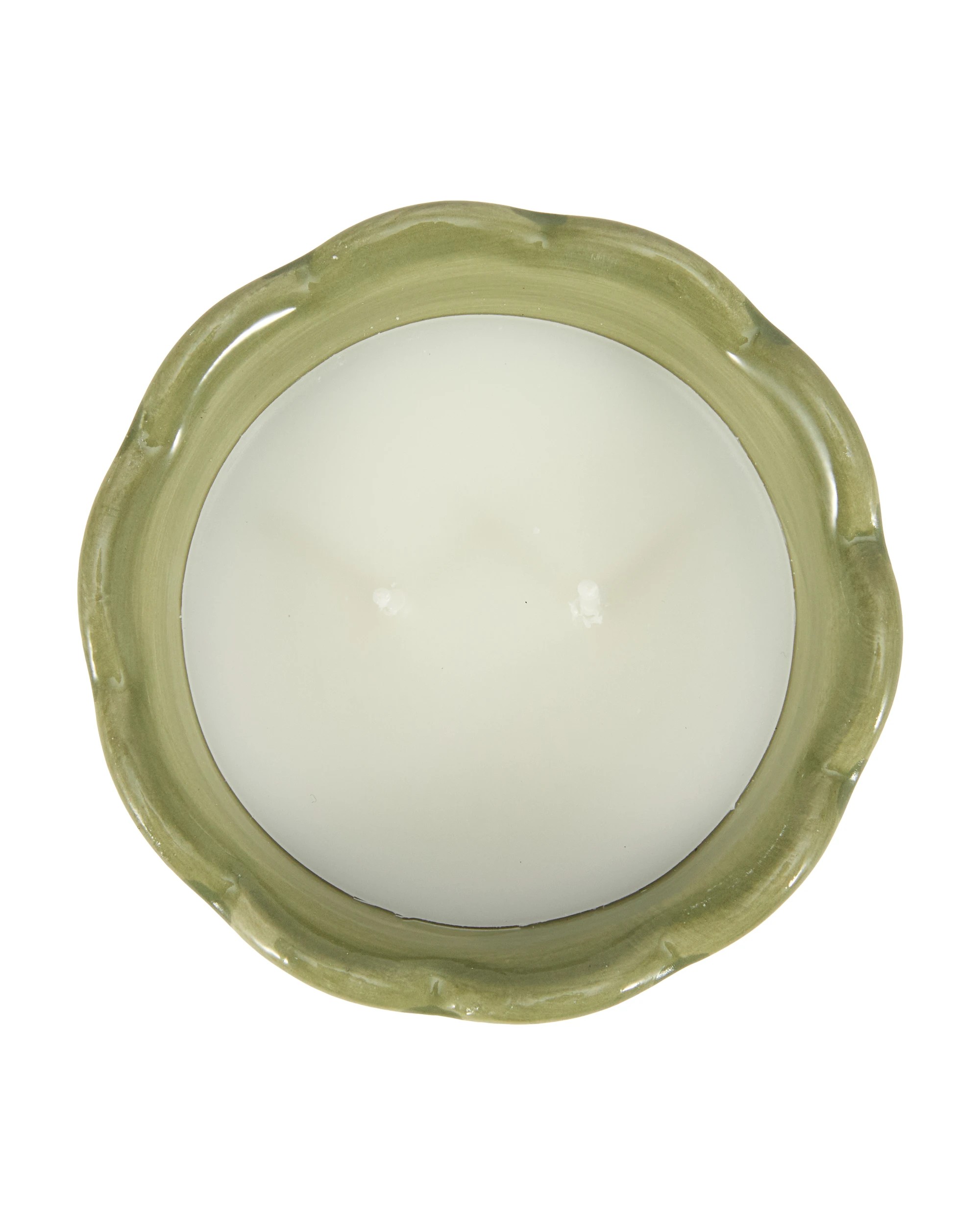 3 Forest Bloom Stripe Ceramic Candle, 3 of 5