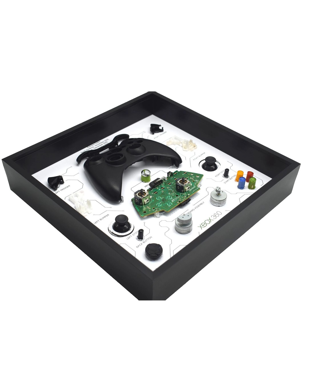 Retro Microsoft Xbox 360 Black Wireless Controller Display Photo Frame ...