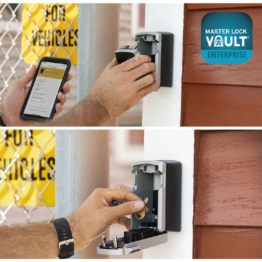 6 Master Lock Bluetooth Wall Mount Key Safe 5441EC, 6 of 9