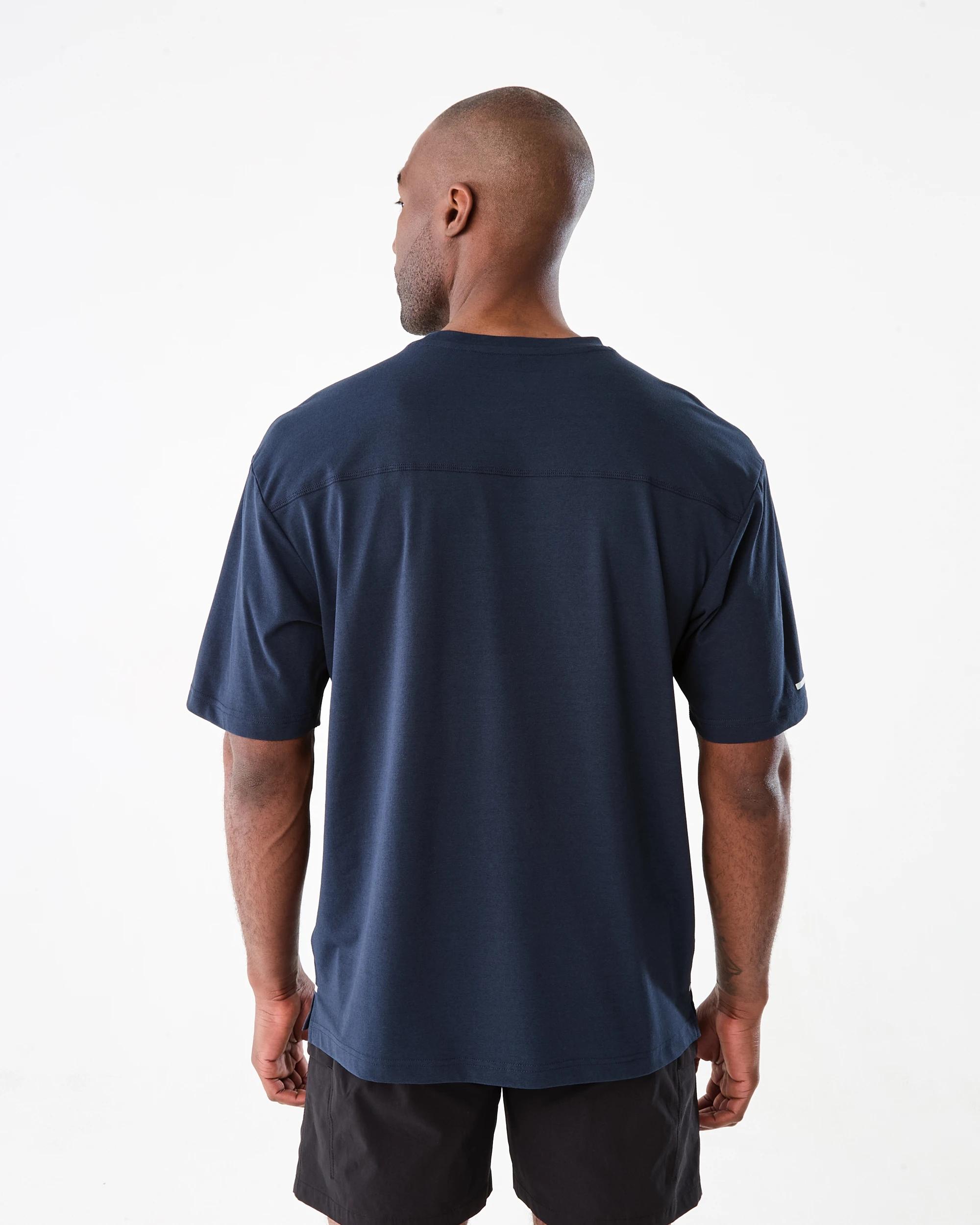 3 Active Mens Oversized Training T-shirt SHADE NAVY, 3 of 8