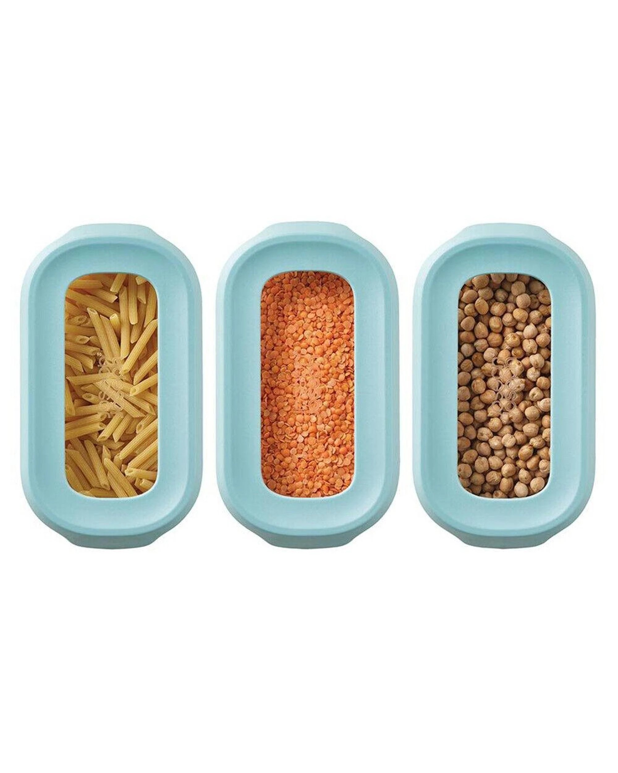 7 Joseph Joseph CupboardStore 3 x 900ml Food Storage Container Set Light Opal 81111, 7 of 10