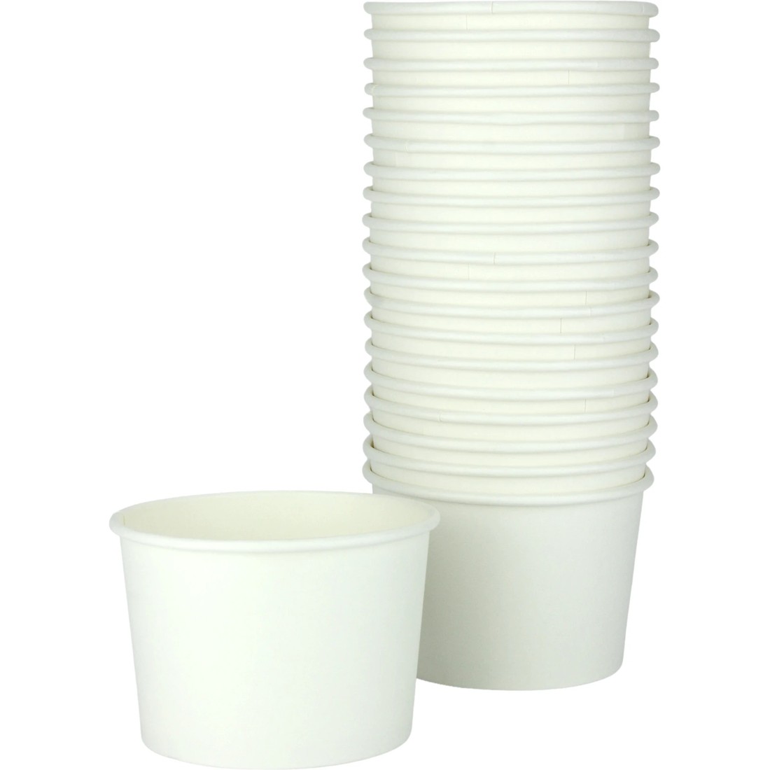 1 Party Maker White Paper Treat Cups (Pack of 20), 1 of 2