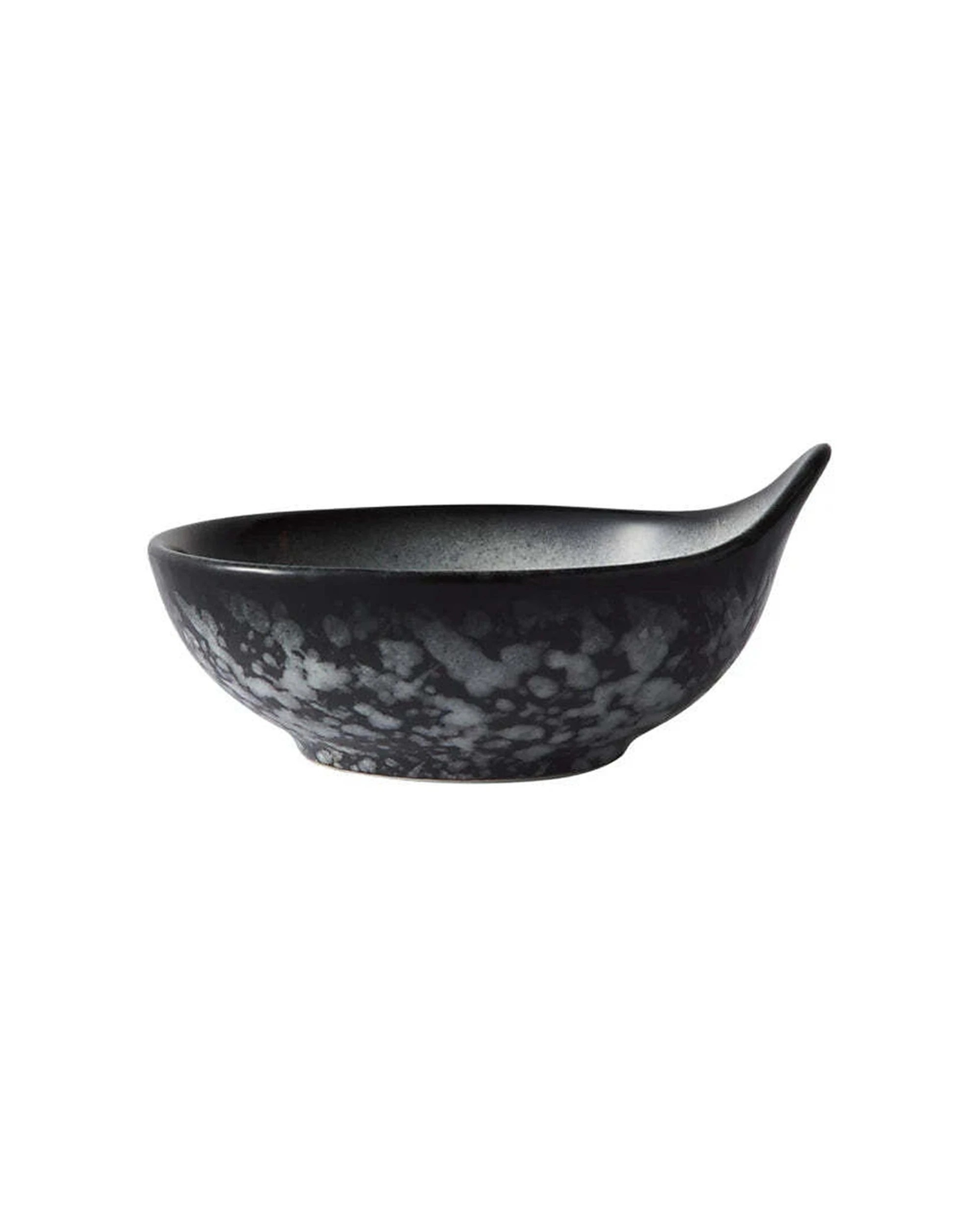 2 Maxwell & Williams Caviar Granite Handled Sauce Bowl 10x4.5cm Porcelain Dinnerware, 2 of 3