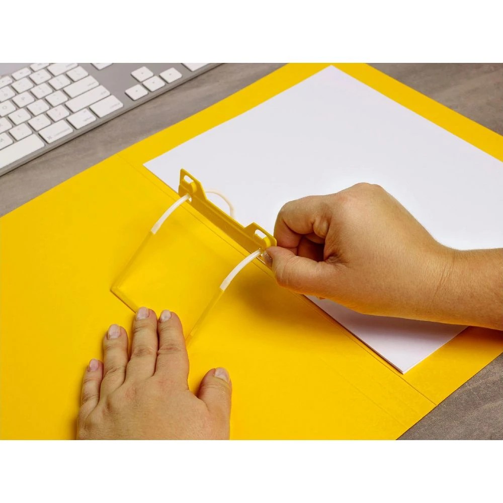 3 Avery Foolscap Tubeclip File Yellow, 3 of 6