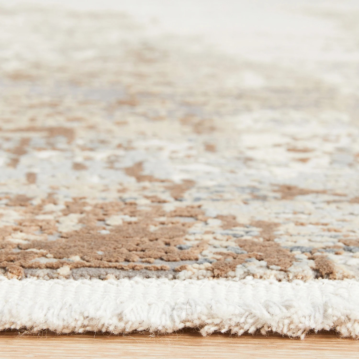 7 Common Ground Rugs Glimmers 105 400x300cm - Extra Extra Large Bamboo Silk Power Loomed Floor Rug - Natural, 7 of 9