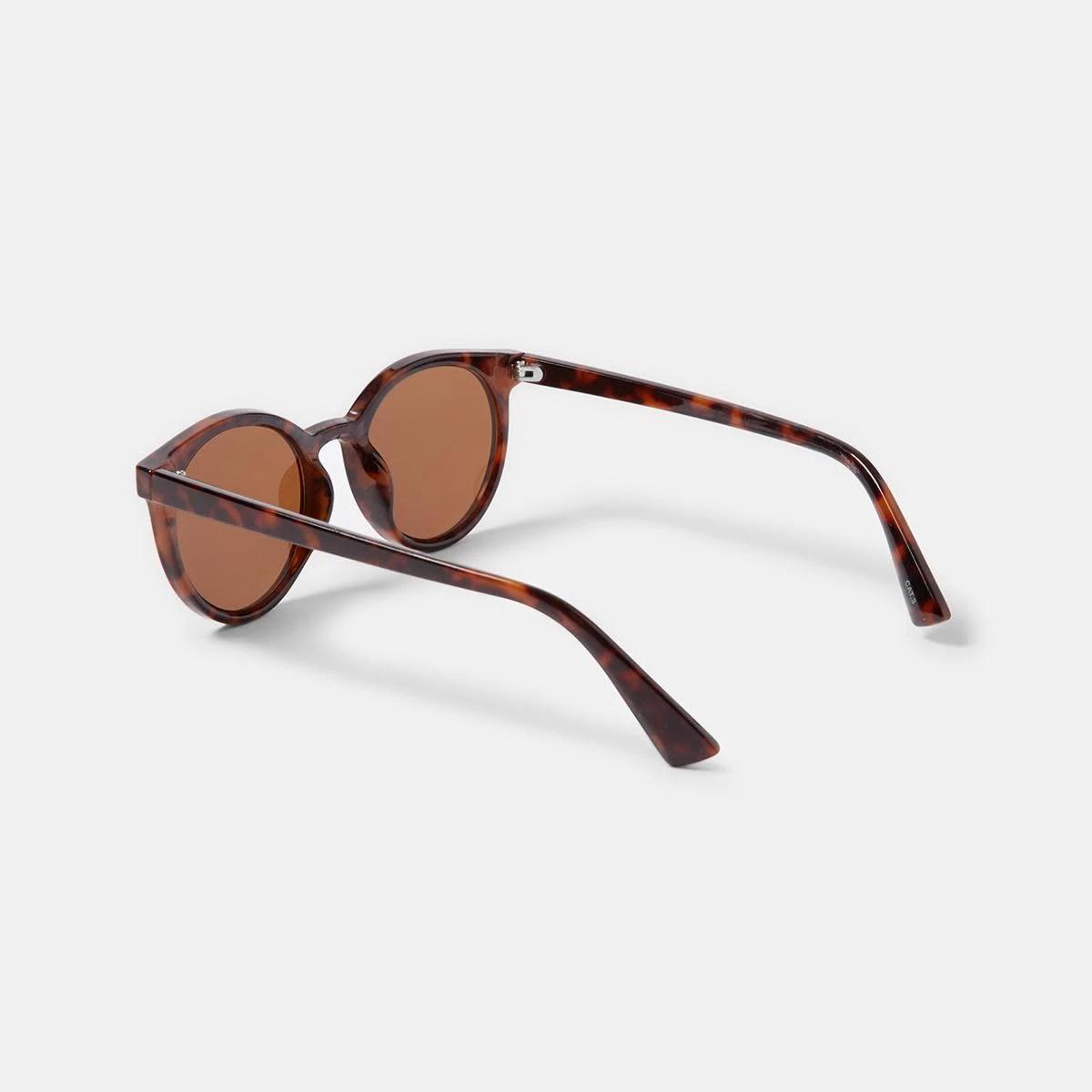 3 Basic Round Sunglasses Tort, 3 of 6