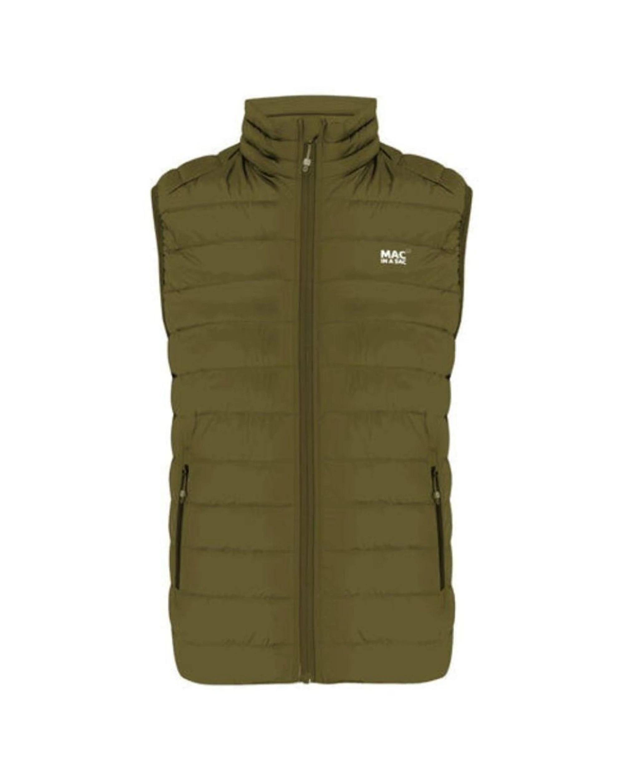 1 Mac In A Sac Synergy Packable Men's Thermolite Vest GREEN, 1 of 7