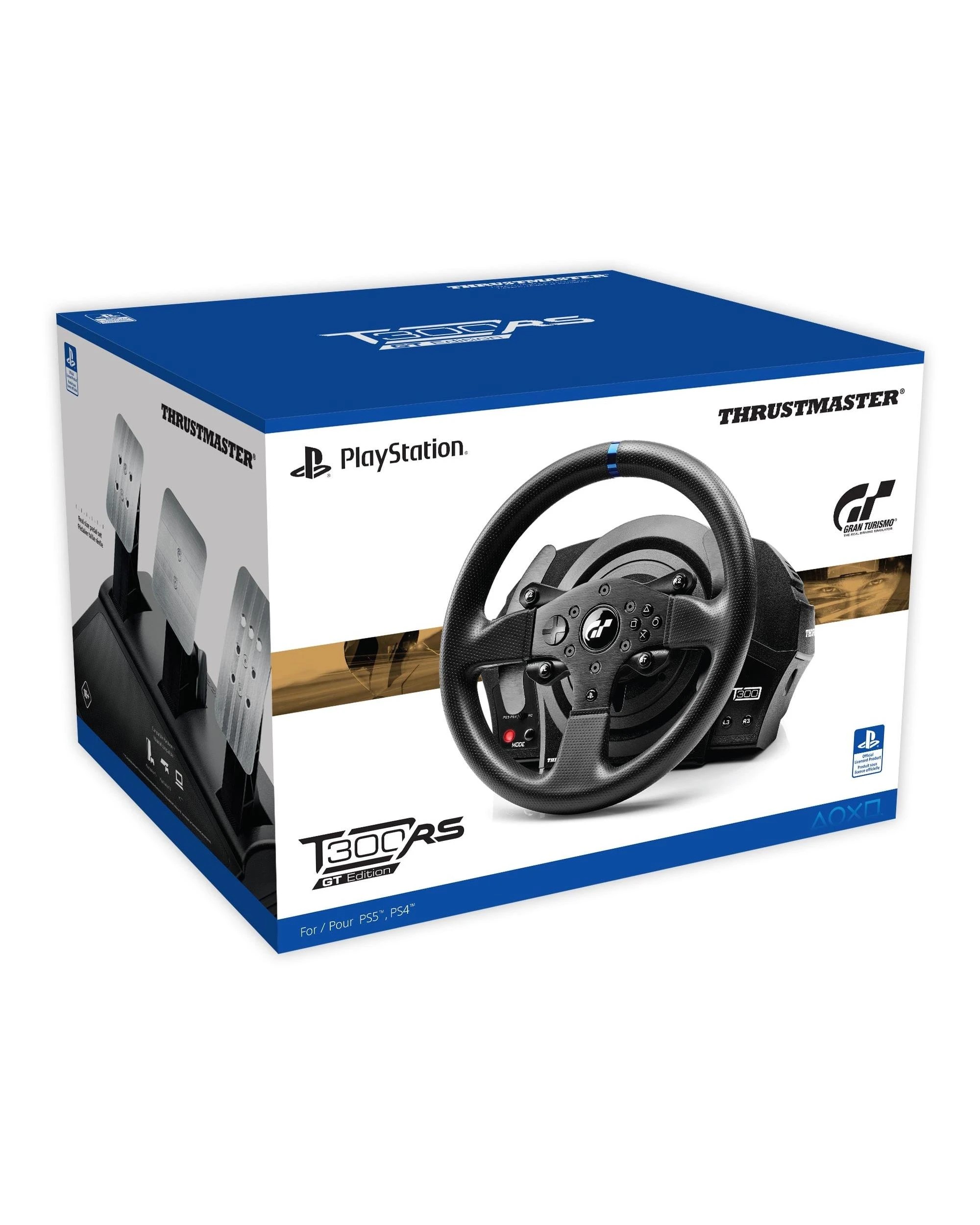 1 Thrustmaster T300 RS GT Edition Racing Wheel for PS5, PS4, PC - Black, 1 of 10