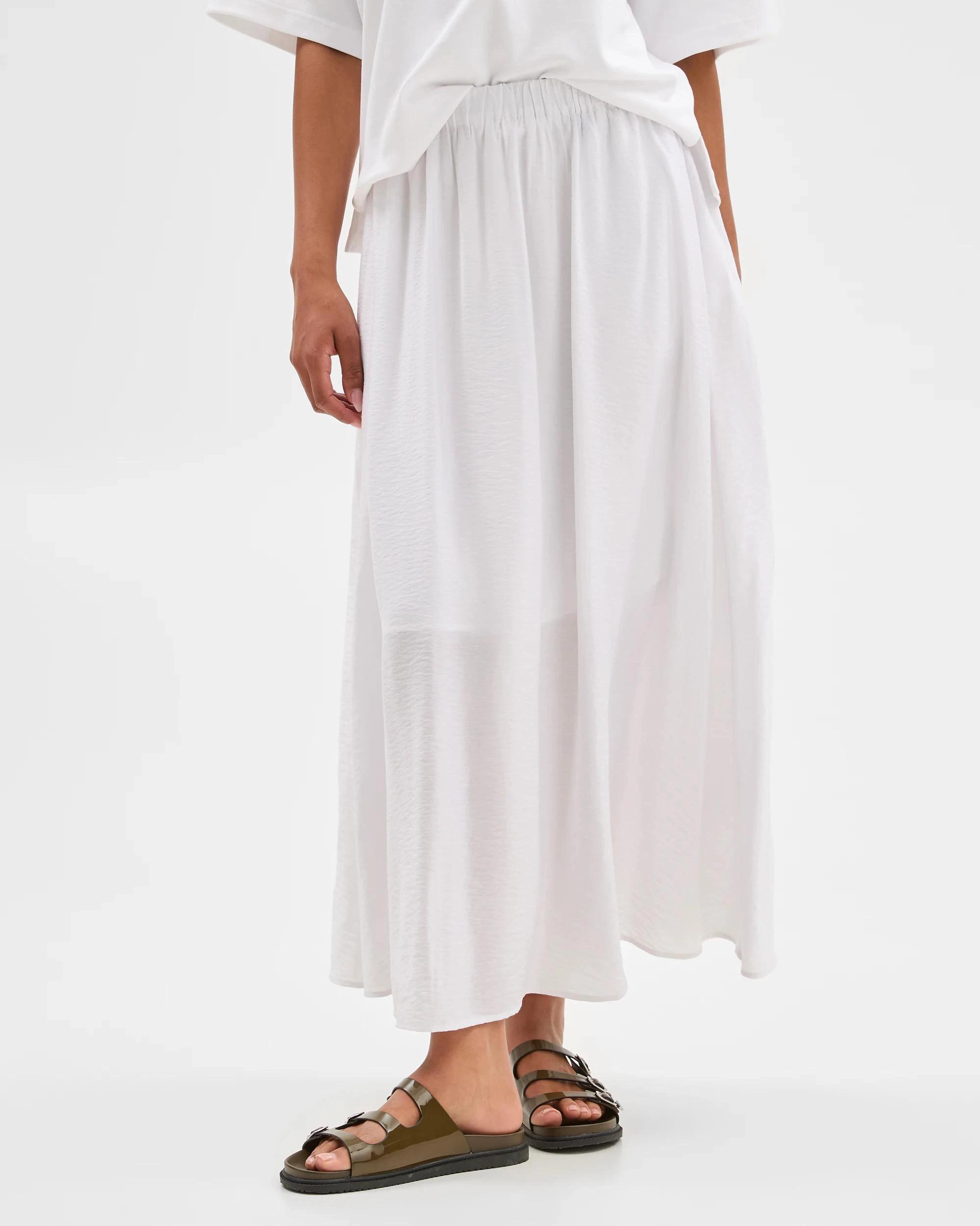 4 Target Pull On Maxi Skirt WHITE, 4 of 7