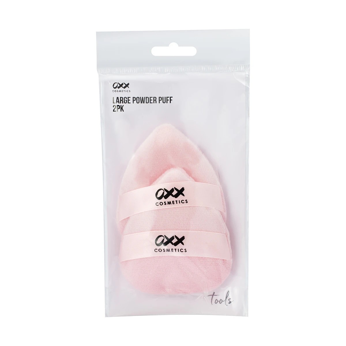 1 OXX Cosmetics 2 Pack Large Powder Puff - Pink, 1 of 5