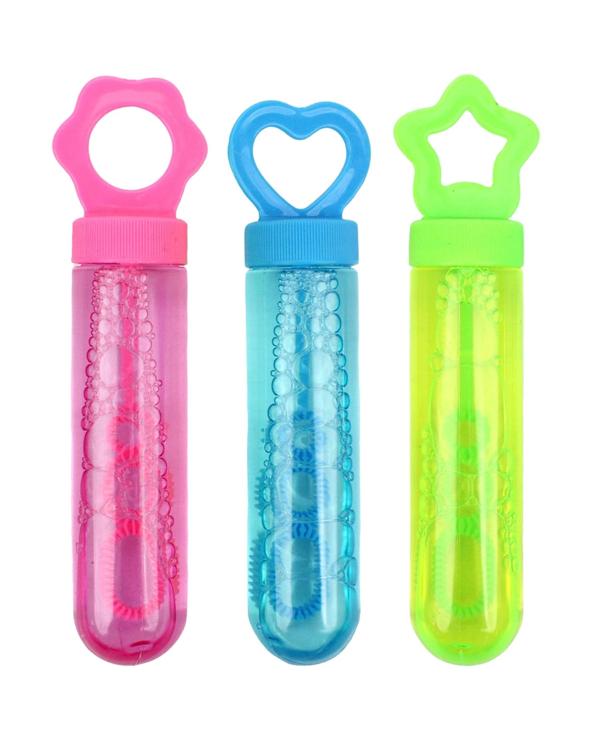1 Artwrap Coloured Bubble Wands Pack of 3, 1 of 2