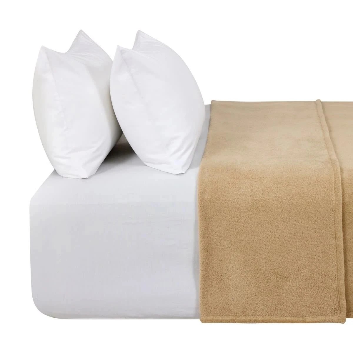 6 Soft Fleece Blanket - Queen/King Bed, Natural, 6 of 8