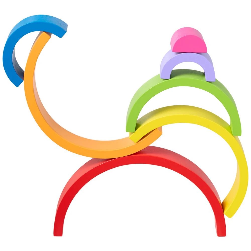 6 Kadink Wooden Stacking Rainbow, 6 of 10