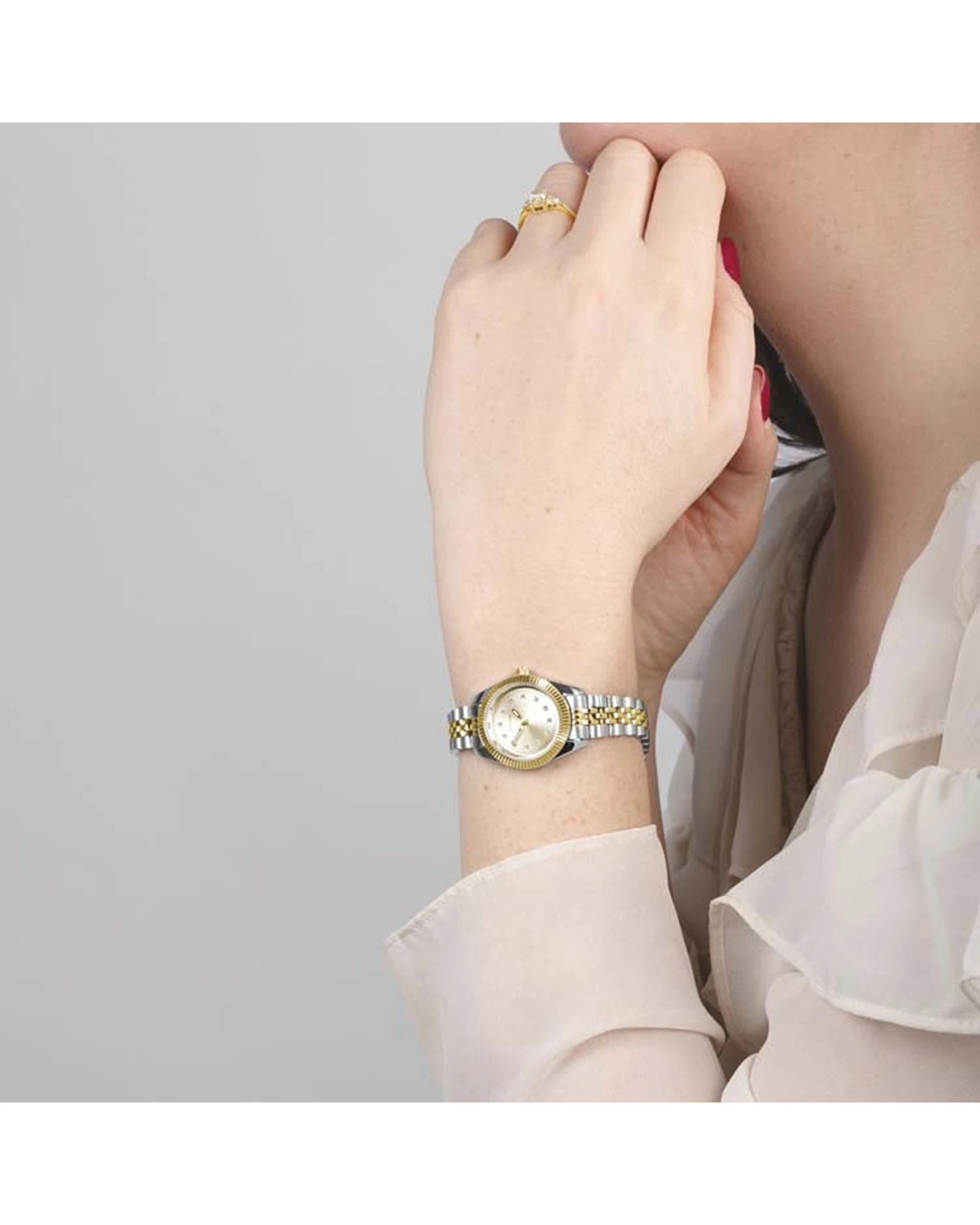 2 Sekonda Women's Francis Watch Gold Silver Two-Tone Metal Bracelet 26mm 30m Water Resistant, 2 of 2