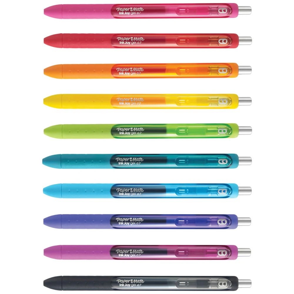 3 Paper Mate InkJoy Gel Pens 0.7mm Assorted 10 Pack, 3 of 8