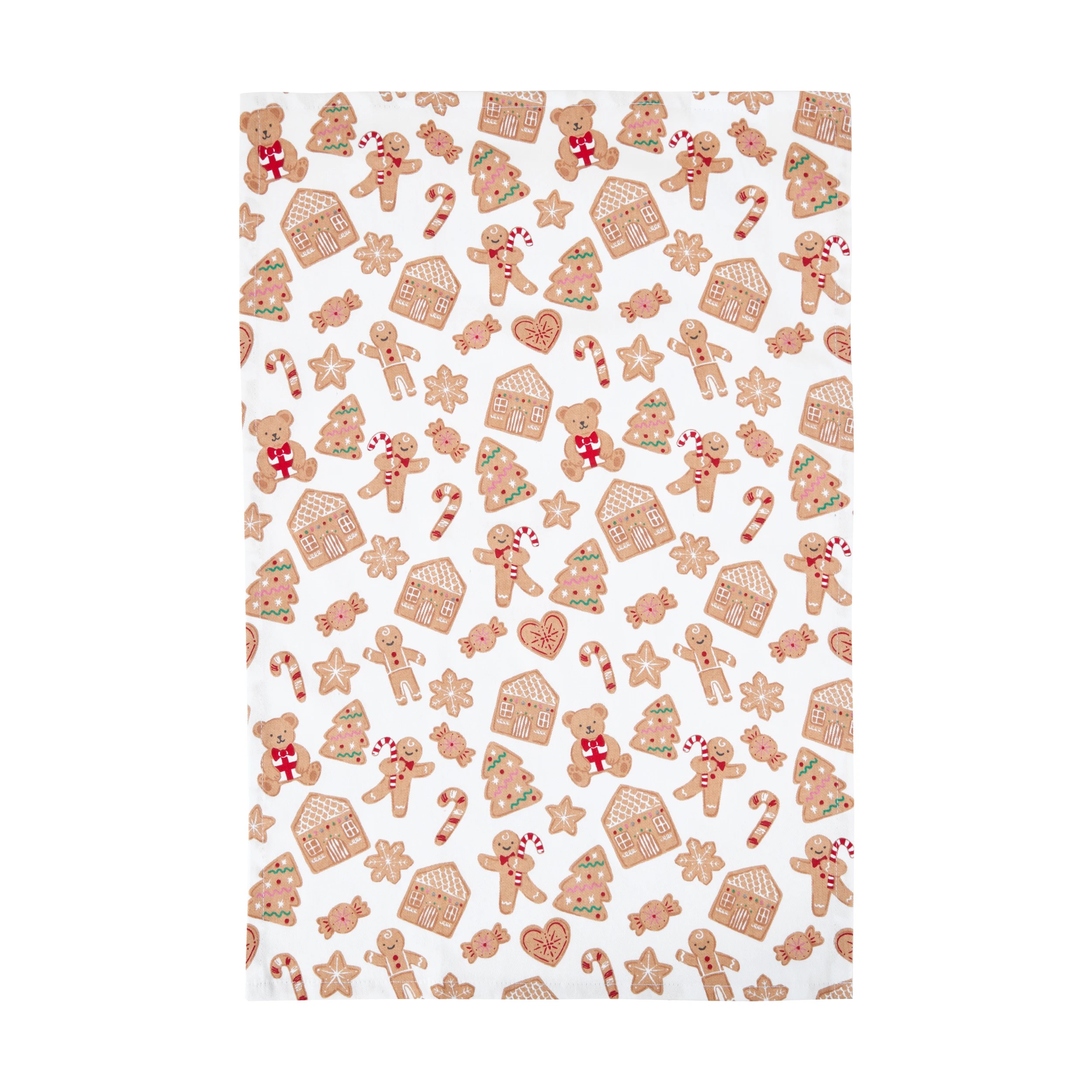 3 3 Pack Gingerbread Tea Towels, 3 of 6