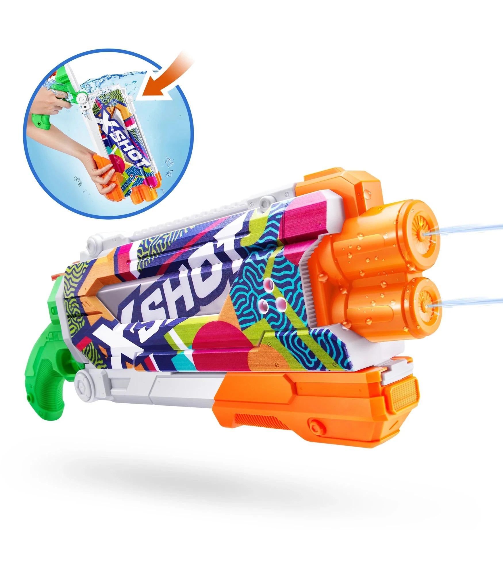 3 XSHOT Water Fast-Fill Skins Water Blaster - Assorted* - Multi, 3 of 8