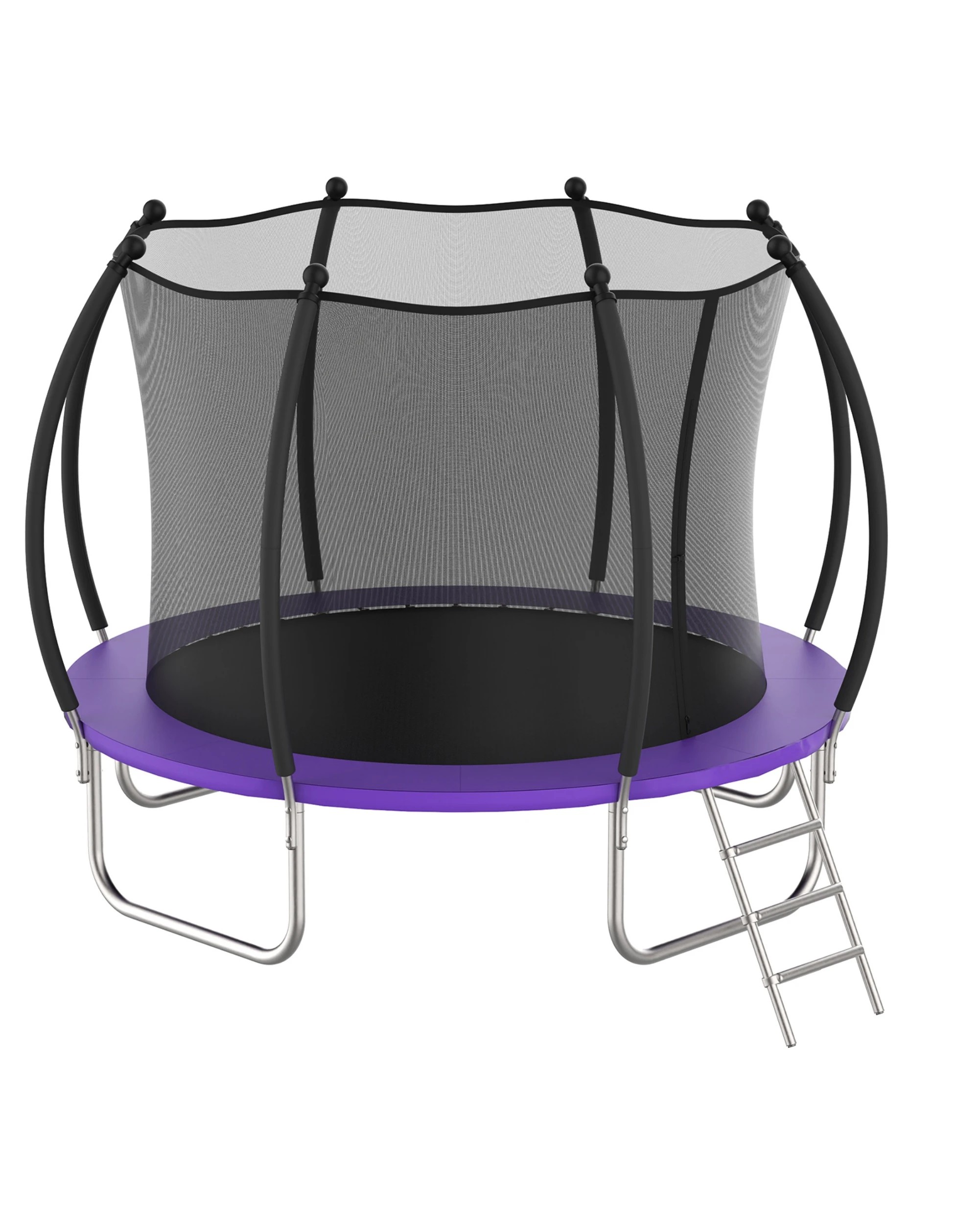 Advwin 12FT Outdoor Trampoline for Kids w/Ladder, Sprinkler & LED ...