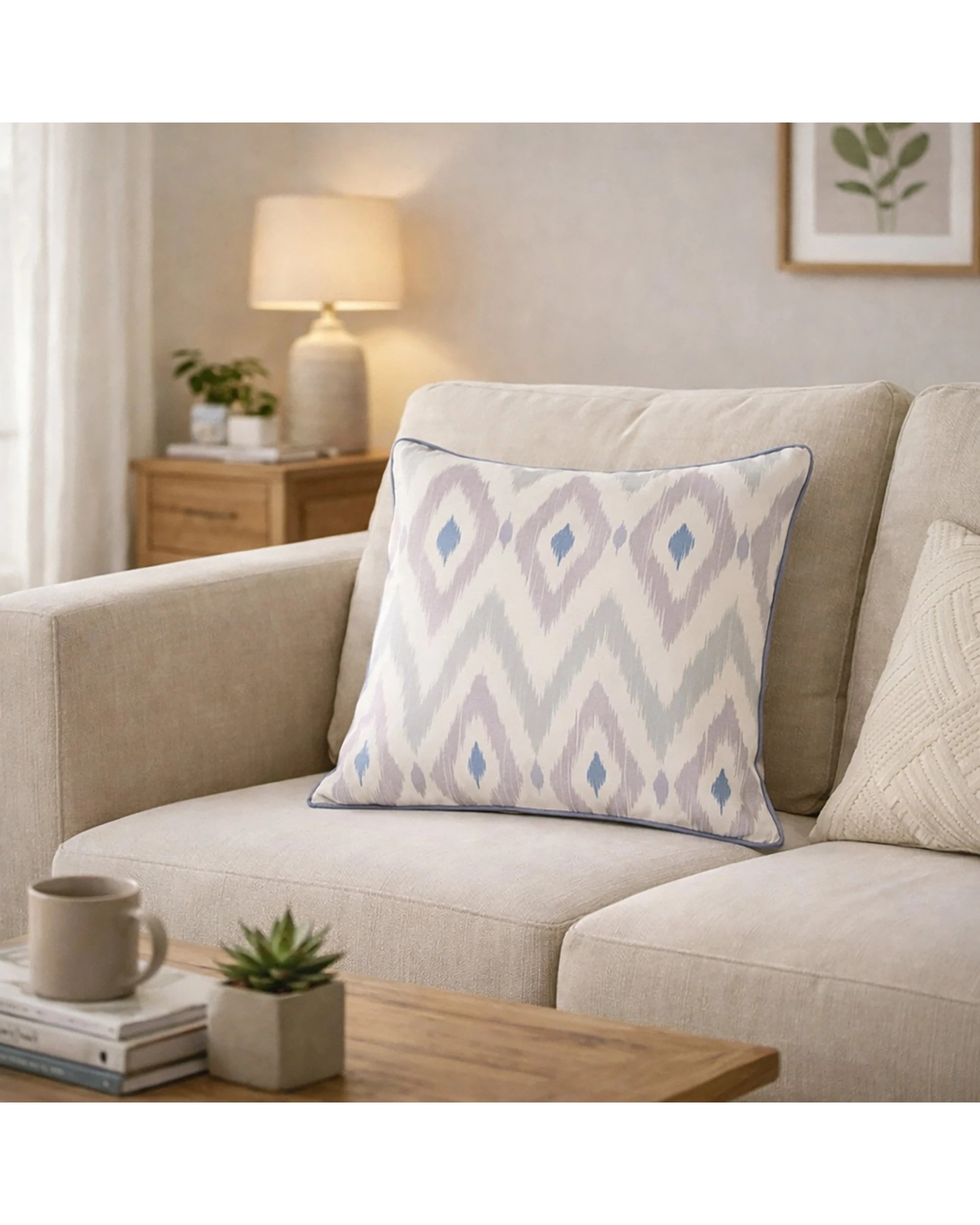 2 Urban Style Lounge Cushion Throw Pillow Diamond 45x45cm - Grey, 2 of 6