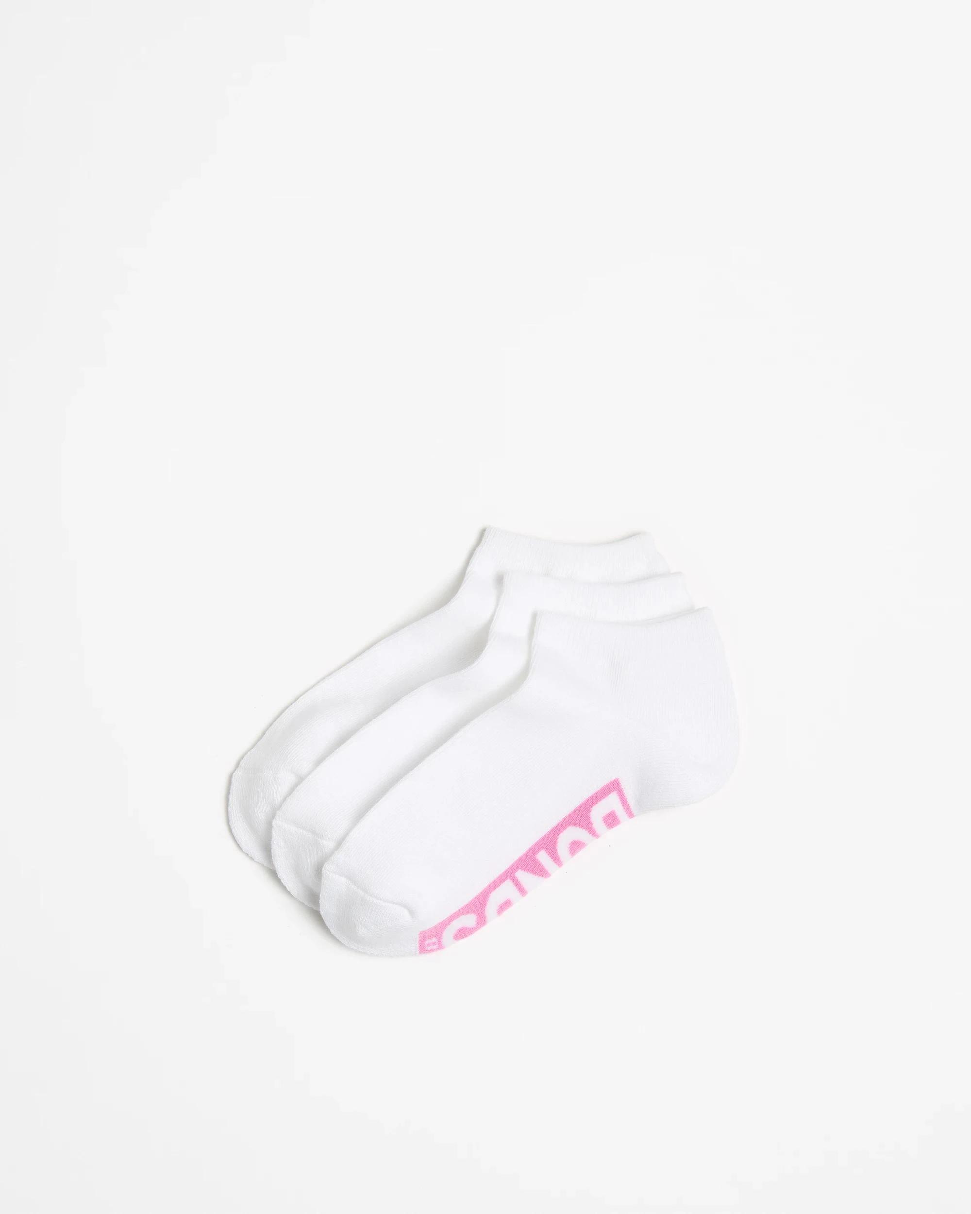 1 Cotton Blend Logo Cushioned Low Cut Socks 3 Pack - Bonds WHITE GIRLS, 1 of 3