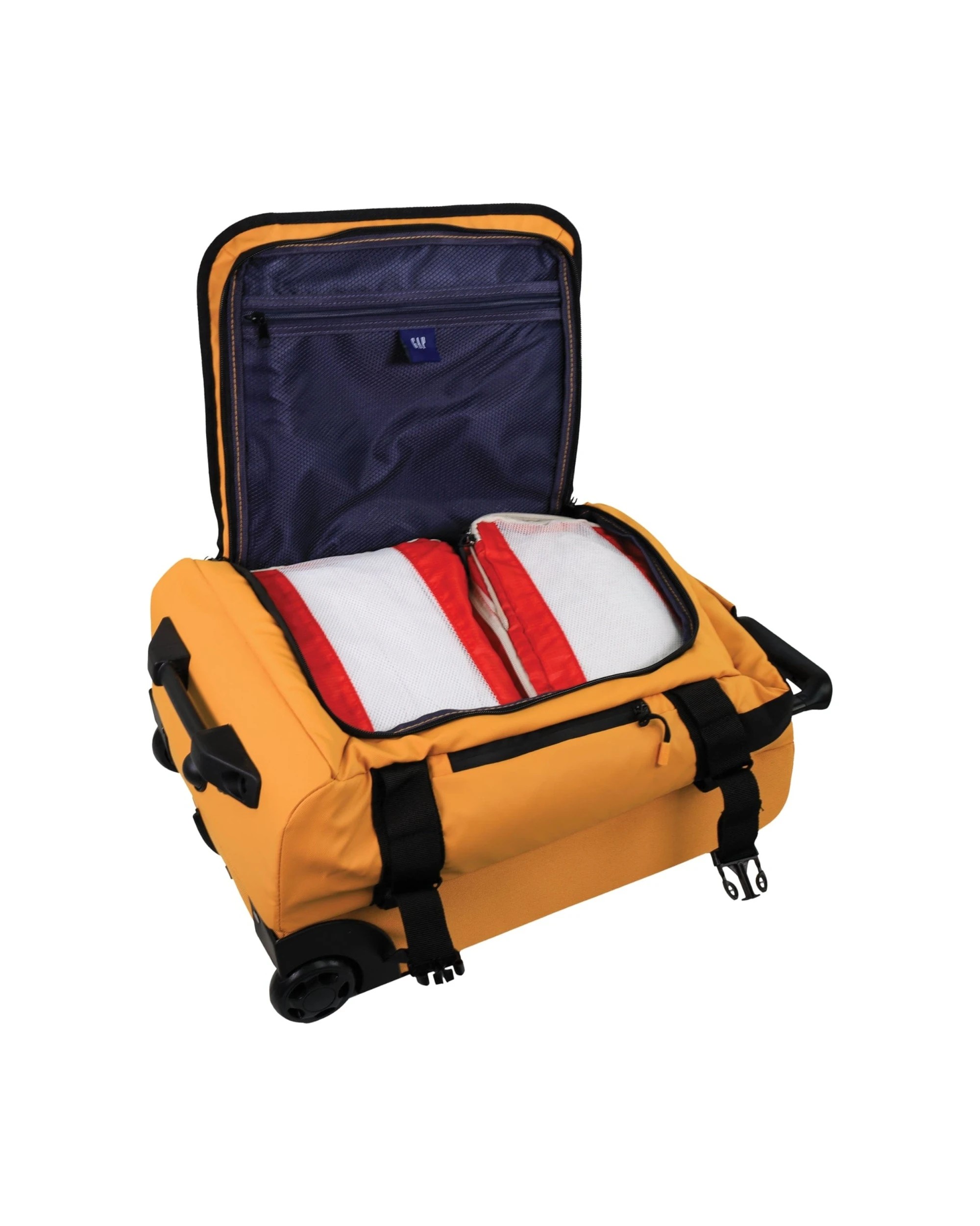 6 GAP Travel Medium Soft Shell Suitcase Lockable Trolley Luggage 62cm - Yellow, 6 of 7