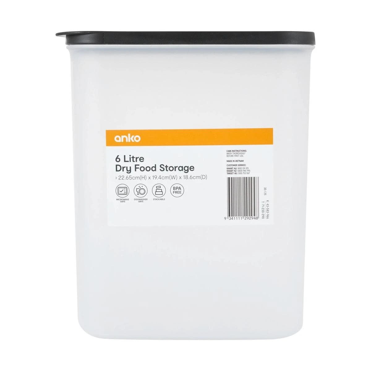 4 6L Dry Food Storage, 4 of 4
