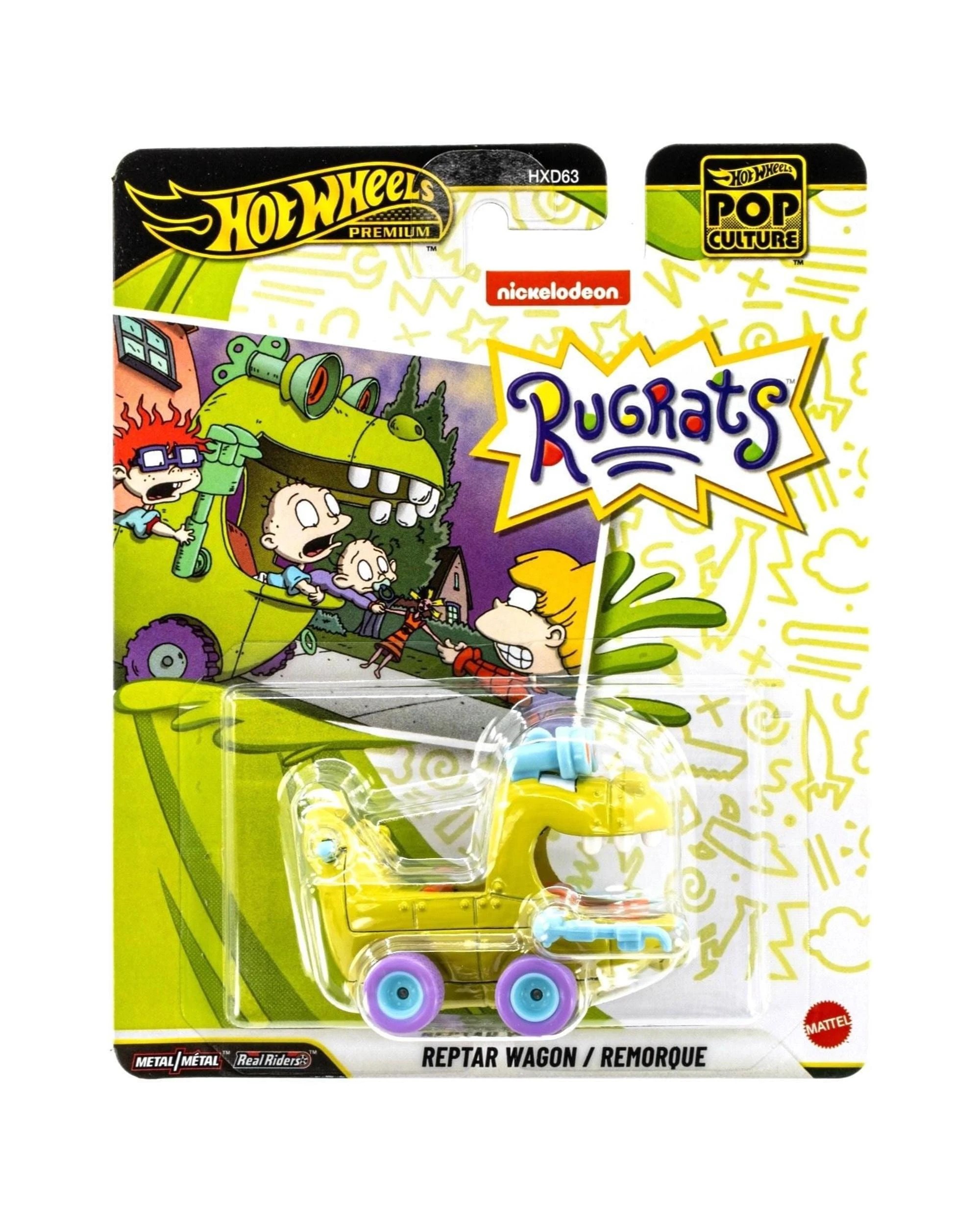 1 Hot Wheels Premium Pop Culture Rugrats Reptar Wagon Diecast Vehicle, 1 of 6