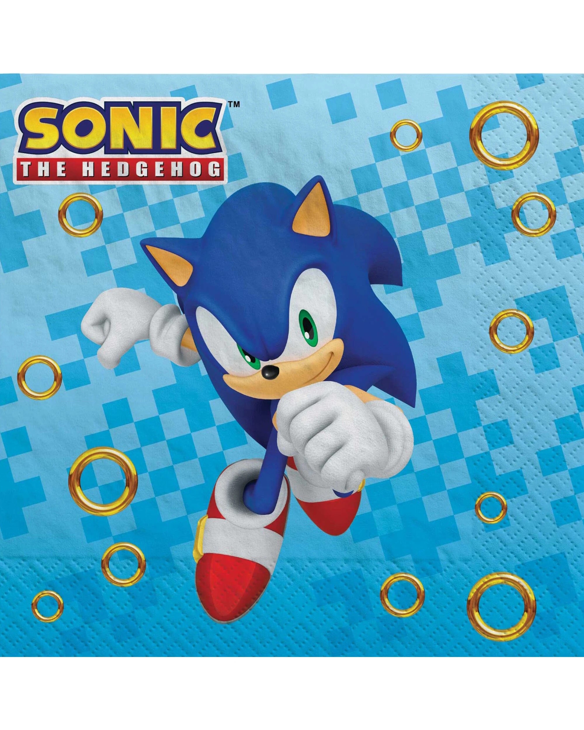 1 Sonic The Hedgehog Sonic The Hedgehog Large Napkins Serviettes Pack of 16, 1 of 1