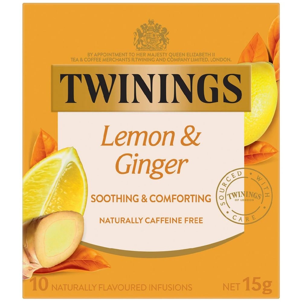 2 Twinings Lemon and Ginger Tea 10 Pack, 2 of 4