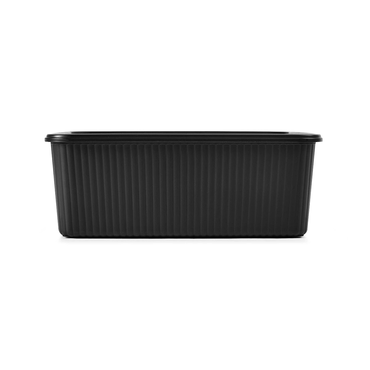 3 11L Ribbed Container - Black, 3 of 10