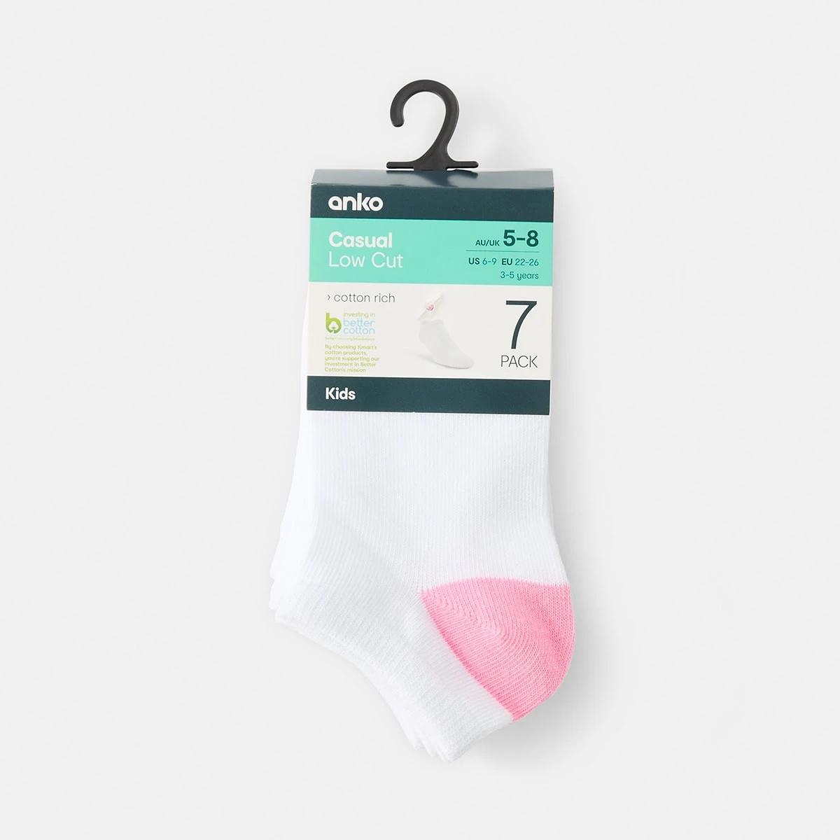 3 7 Pack Low Cut Socks MULTICOLOUR, 3 of 3