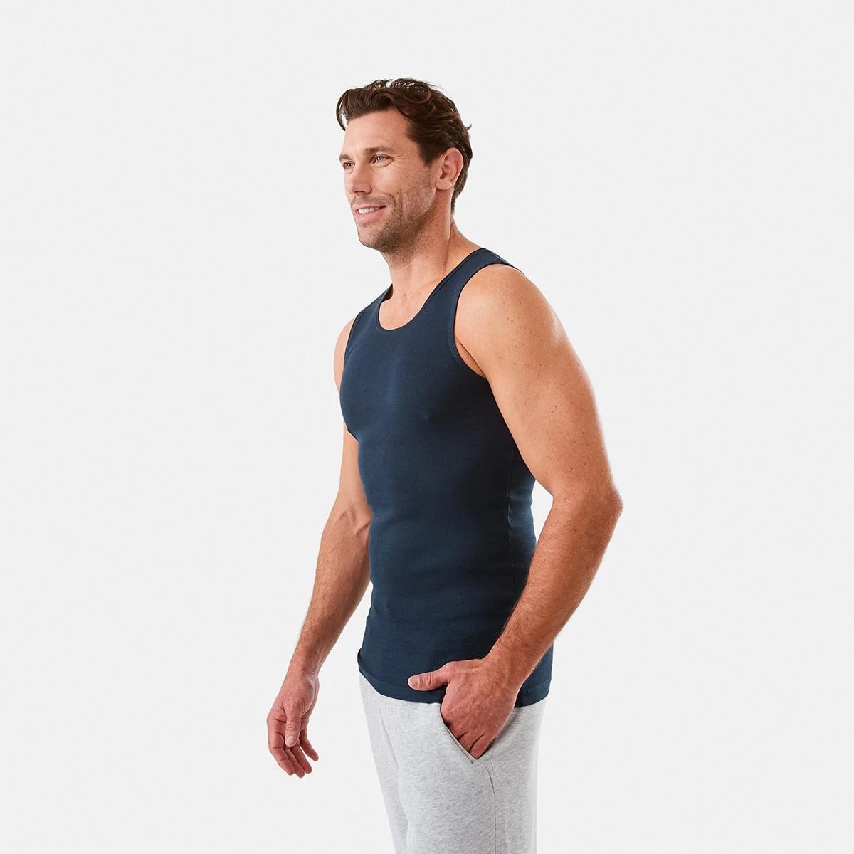 2 3 Pack Singlets DRESS BLUE, 2 of 7