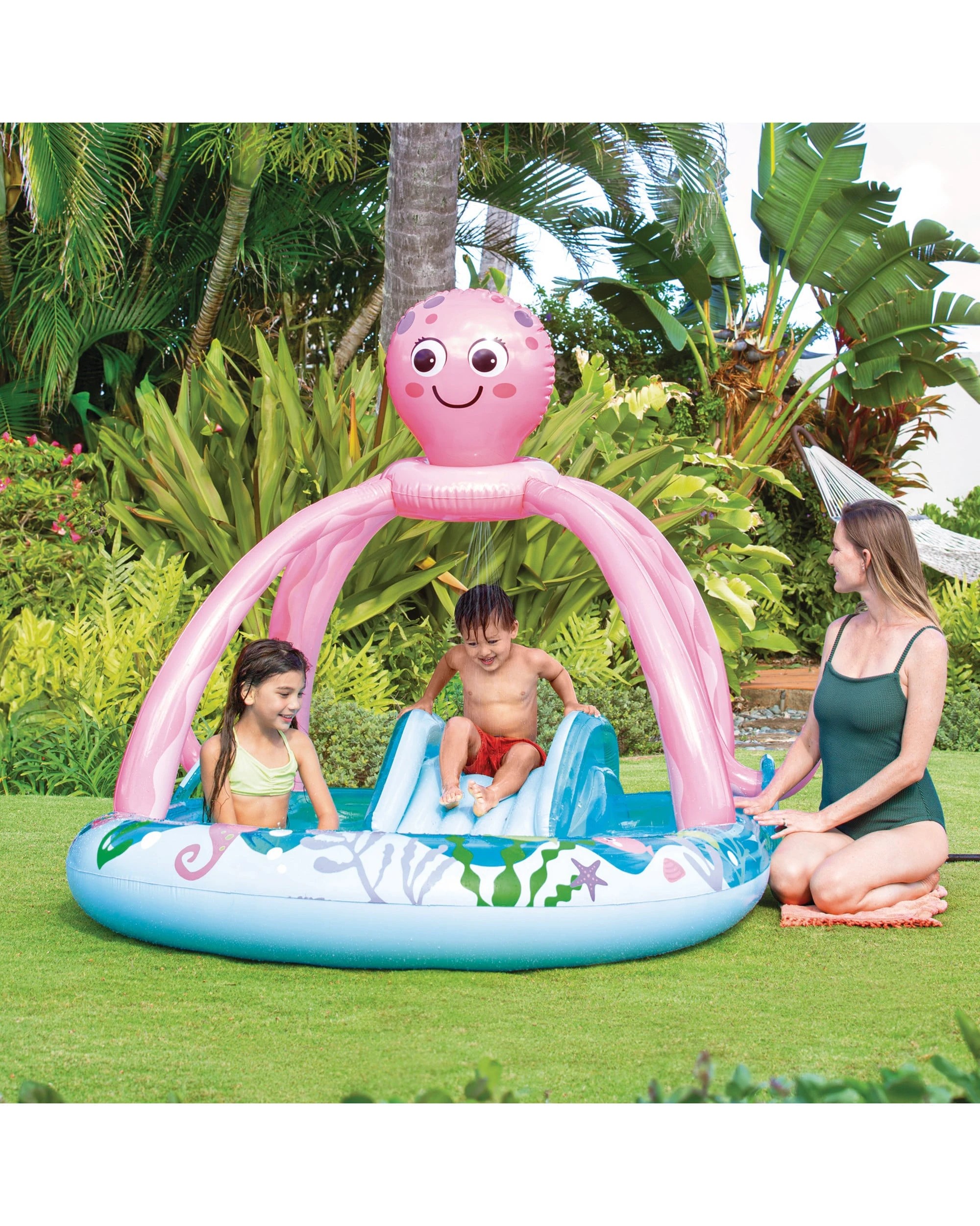 7 Intex Play Centre Kiddie Pool Friendly Octopus - Blue, 7 of 8