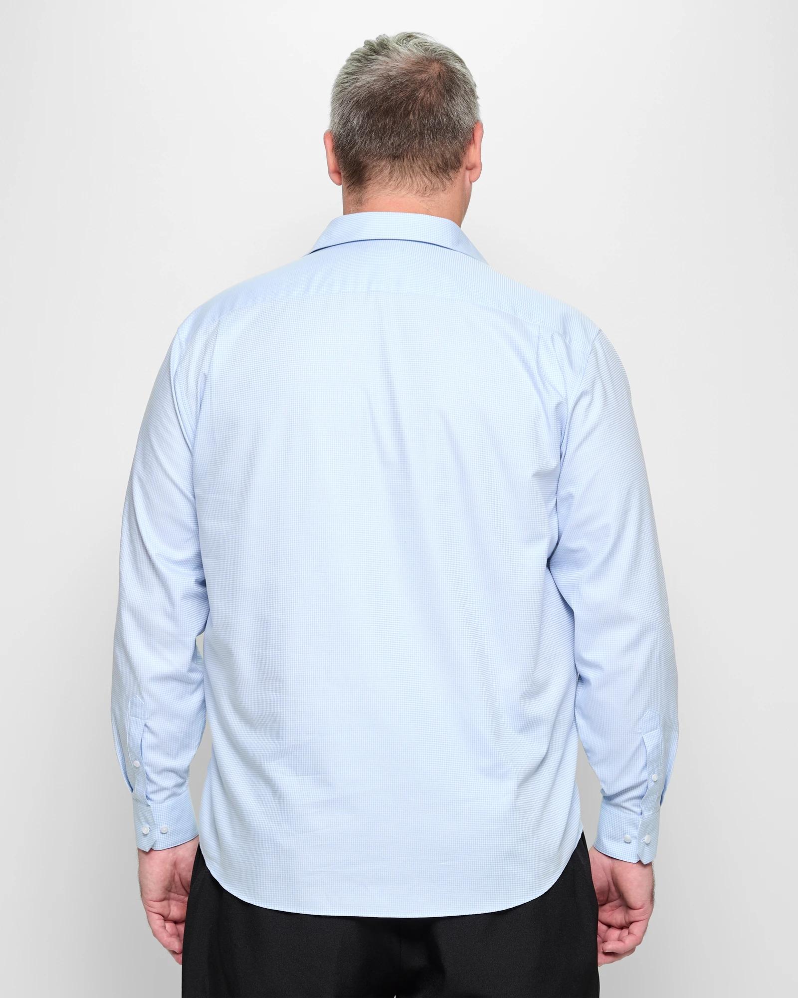 4 Target Plus Size Gingham Business Shirt BLUE GINGHAM, 4 of 5