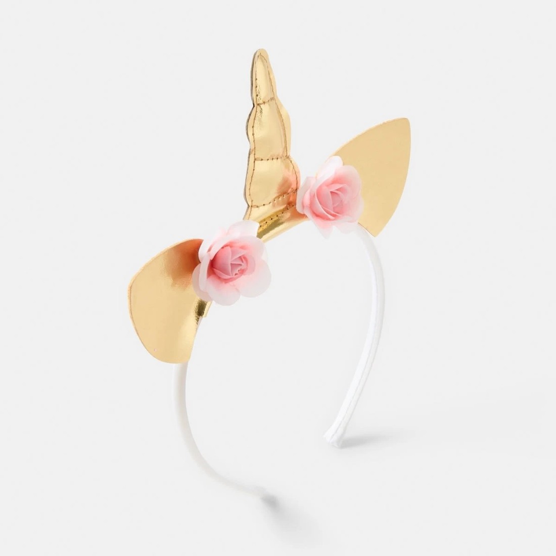 2 Unicorn Novelty Headband - Pink and Gold Tone, 2 of 4