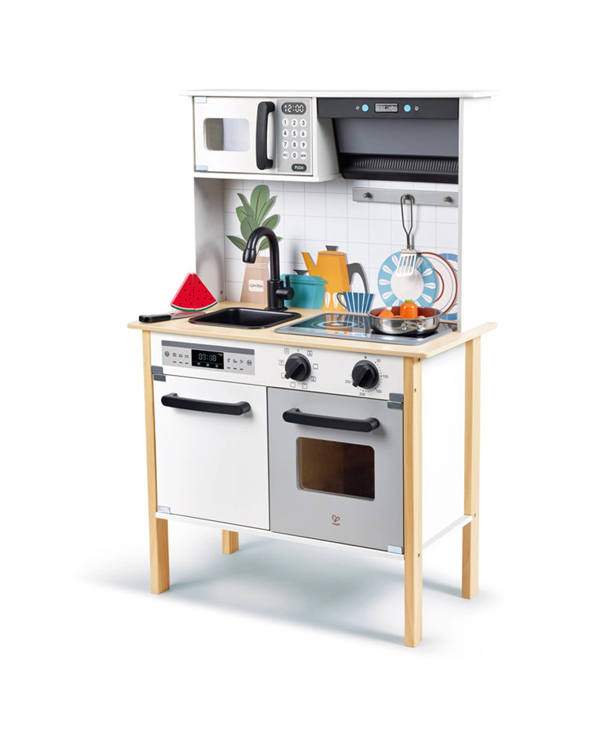 1 Hape Kids Modern Smart Kitchen Interactive Playset With Sounds & Lights - Multi, 1 of 3