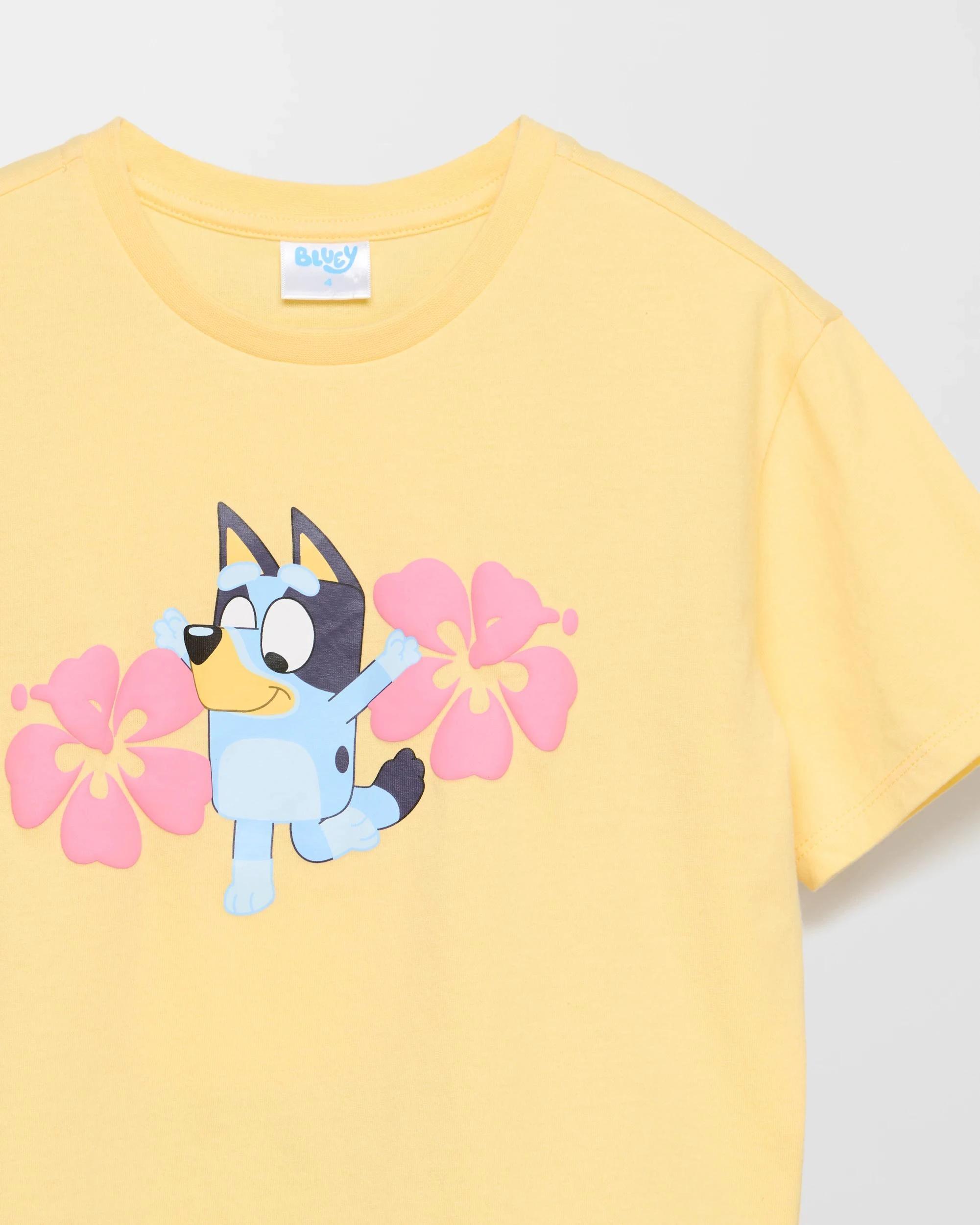 3 Australian Cotton Bluey T-shirt 2 Pack YELLOW, 3 of 4