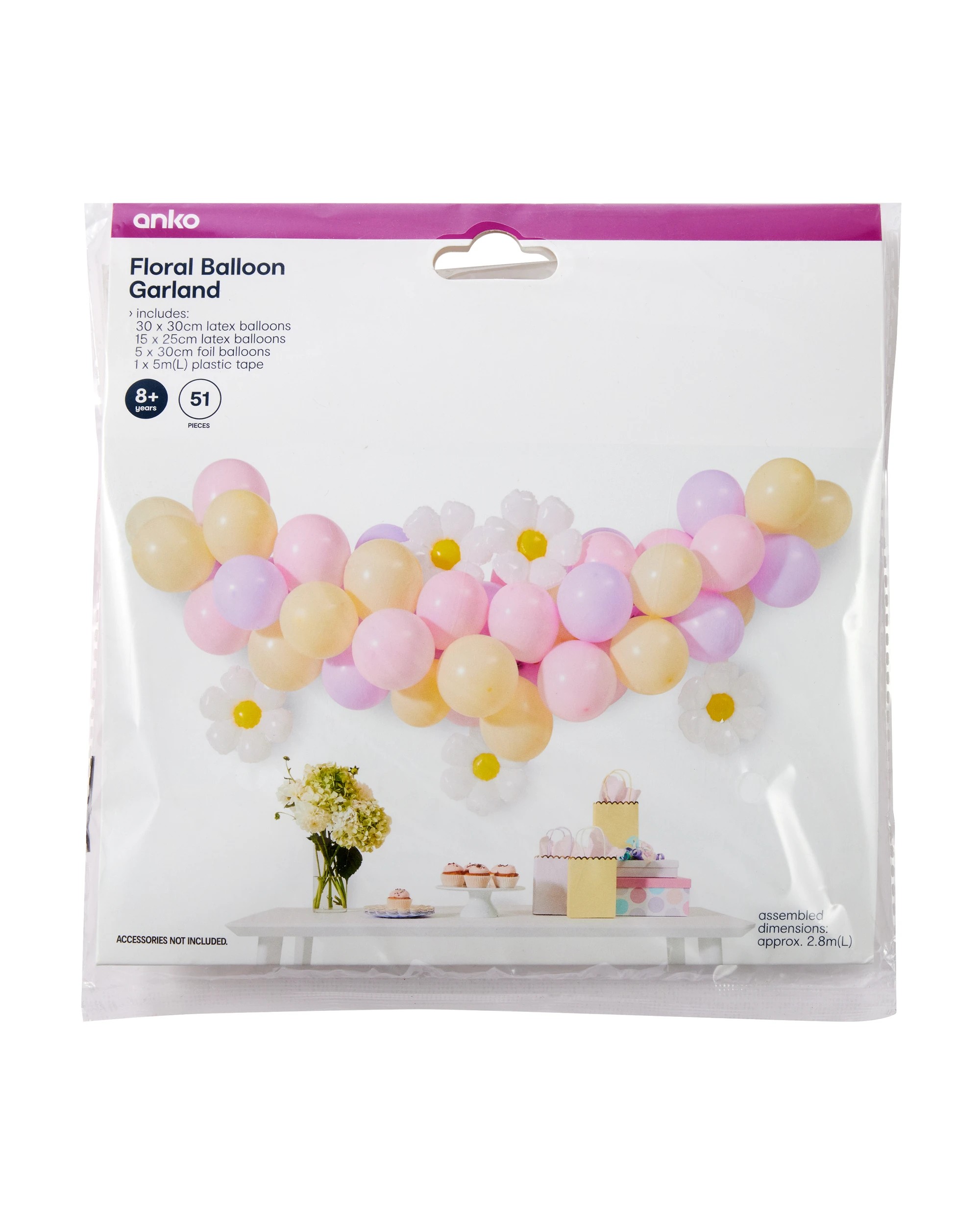 5 51 Pack Floral Balloon Garland, 5 of 5