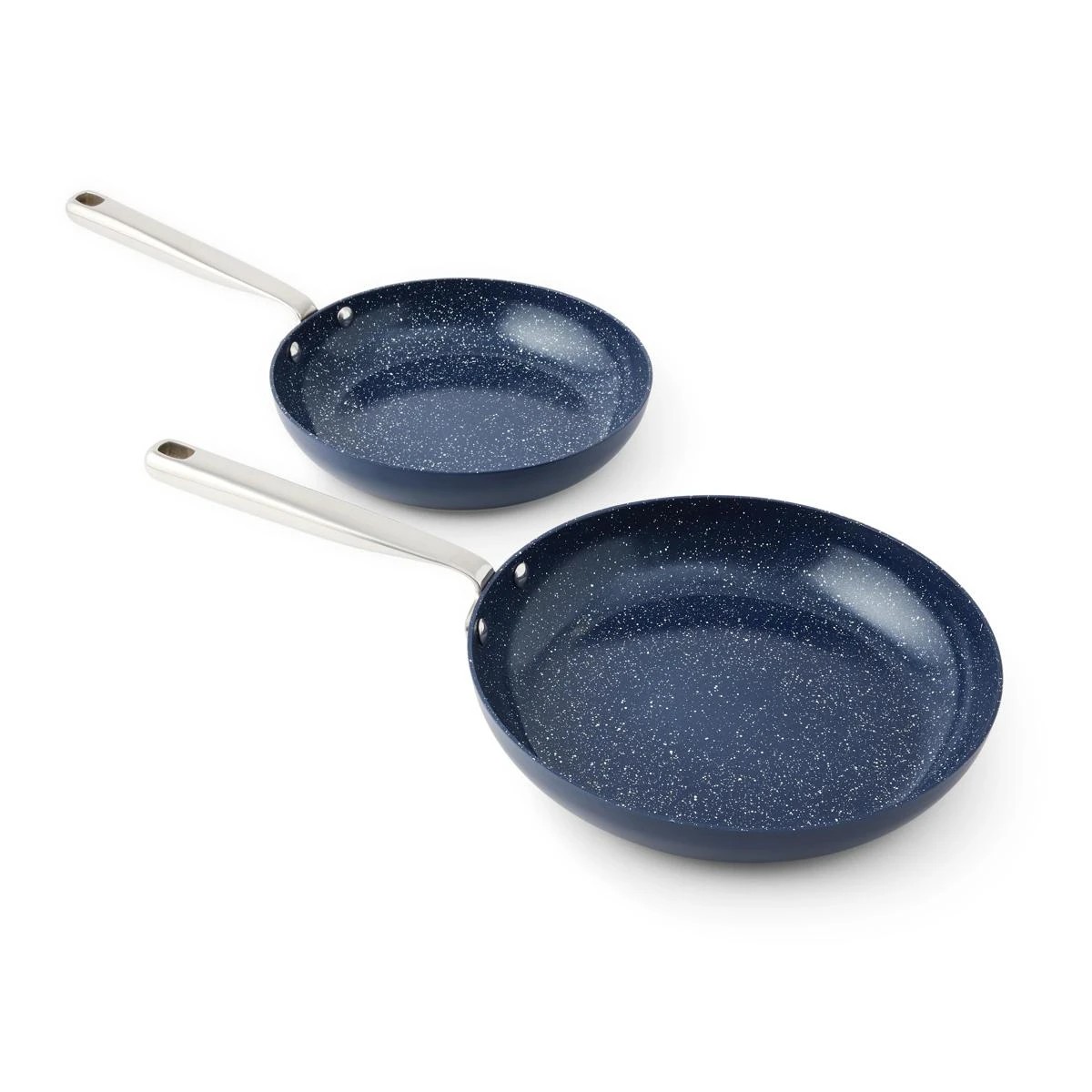 2 2 Pack Ceramic Coated Fry Pans - Blue, 2 of 7