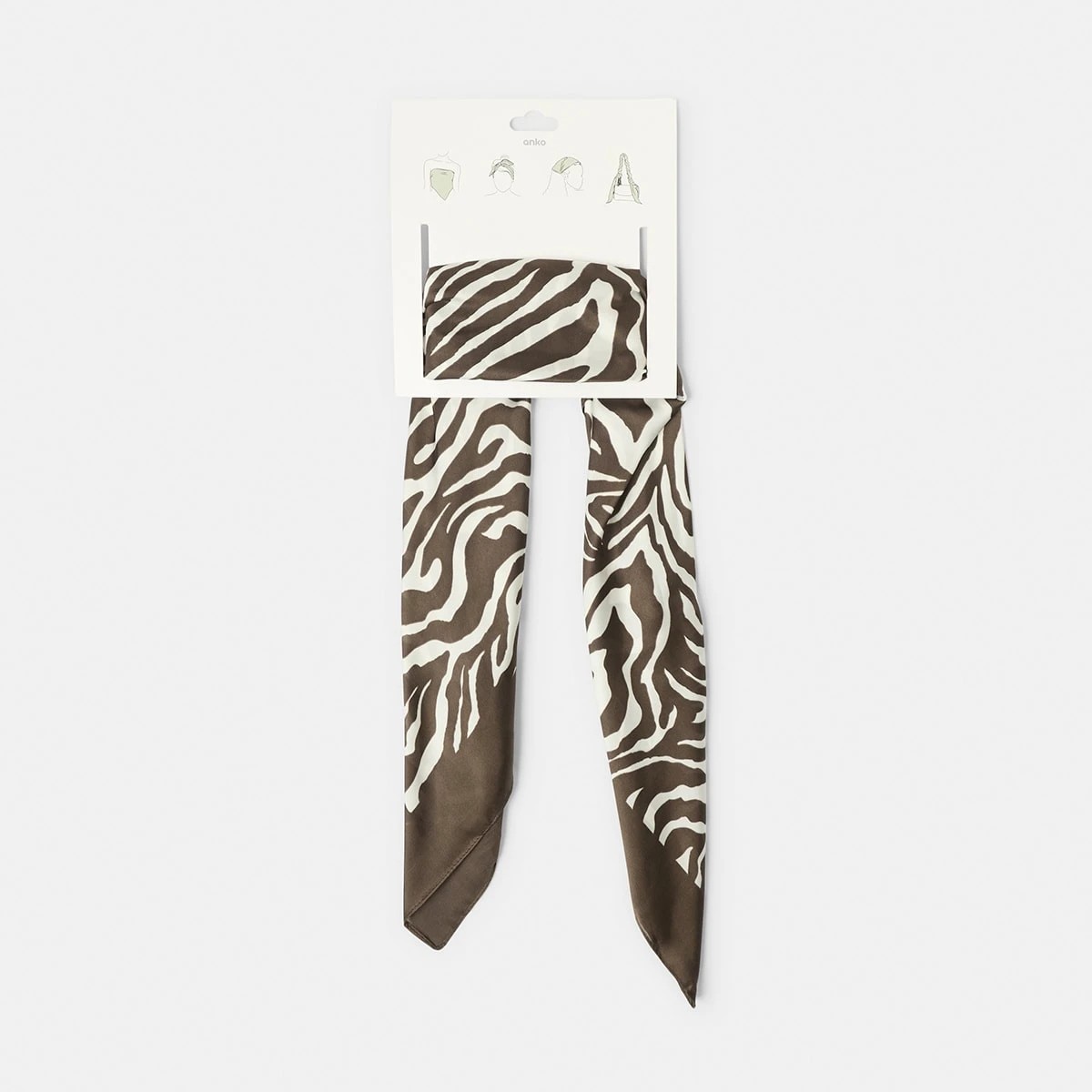 6 Hair Scarf - Zebra, 6 of 6