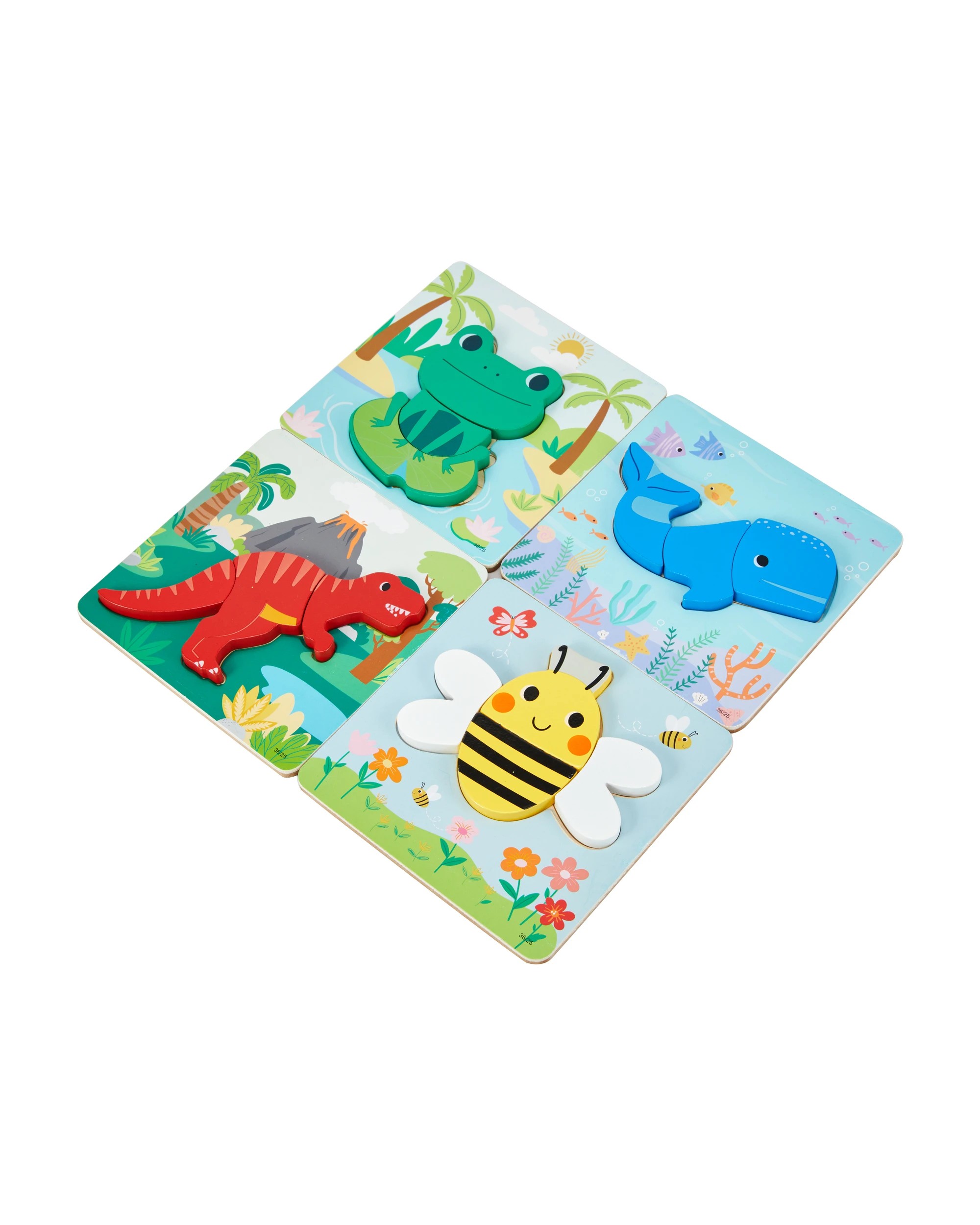 3 4 Pack My First Wooden Puzzle Set, 3 of 6