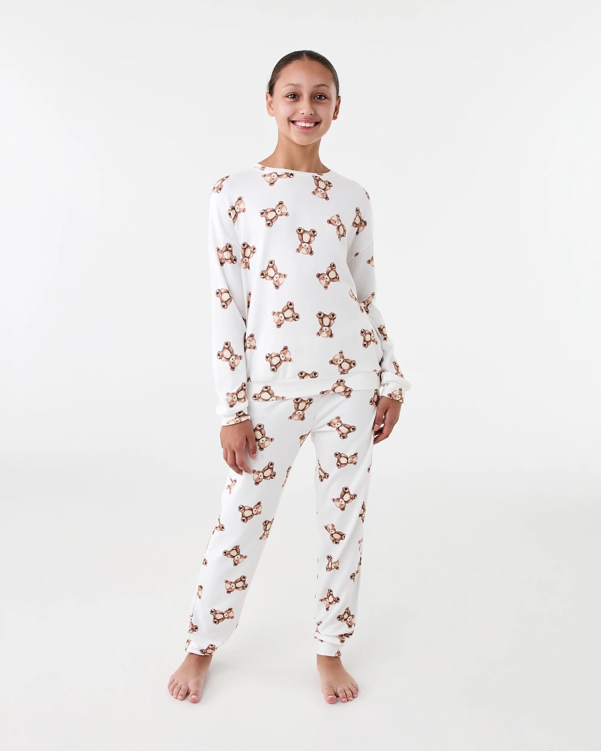 1 Hacci Pyjama Set Beig Bear, 1 of 7