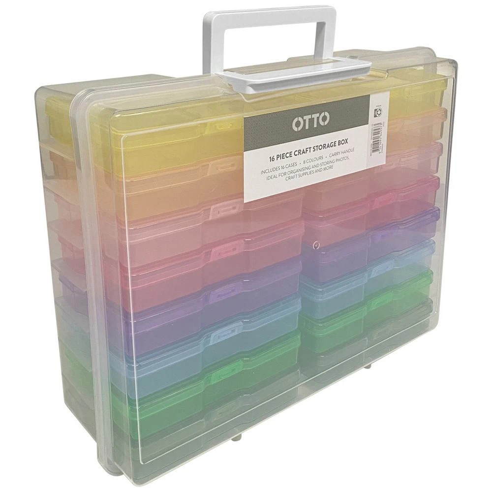 2 Otto 16 Piece Craft Storage Box Rainbow, 2 of 3