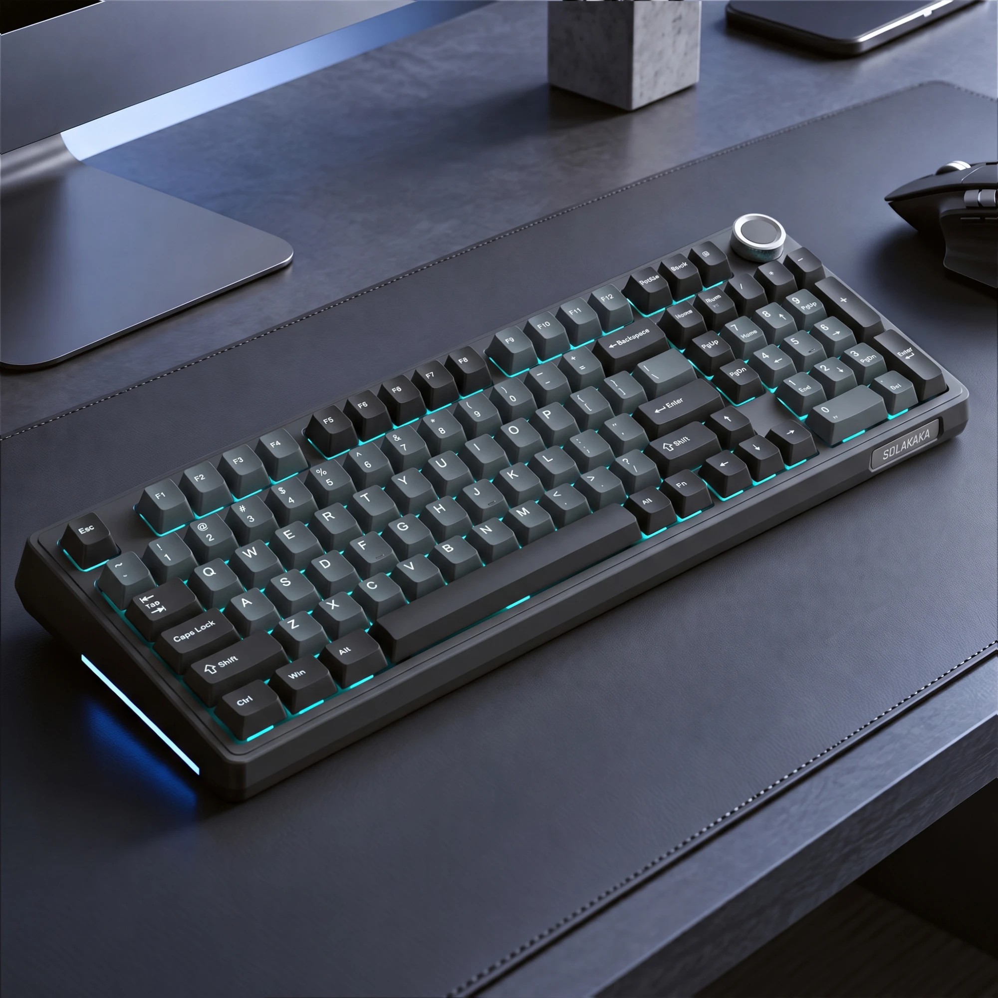 9 Solakaka Ki99 Pro 99-Key Gasket Mechanical Keyboard Tri-Mode Hot-Swap Knob - Blue, 9 of 10