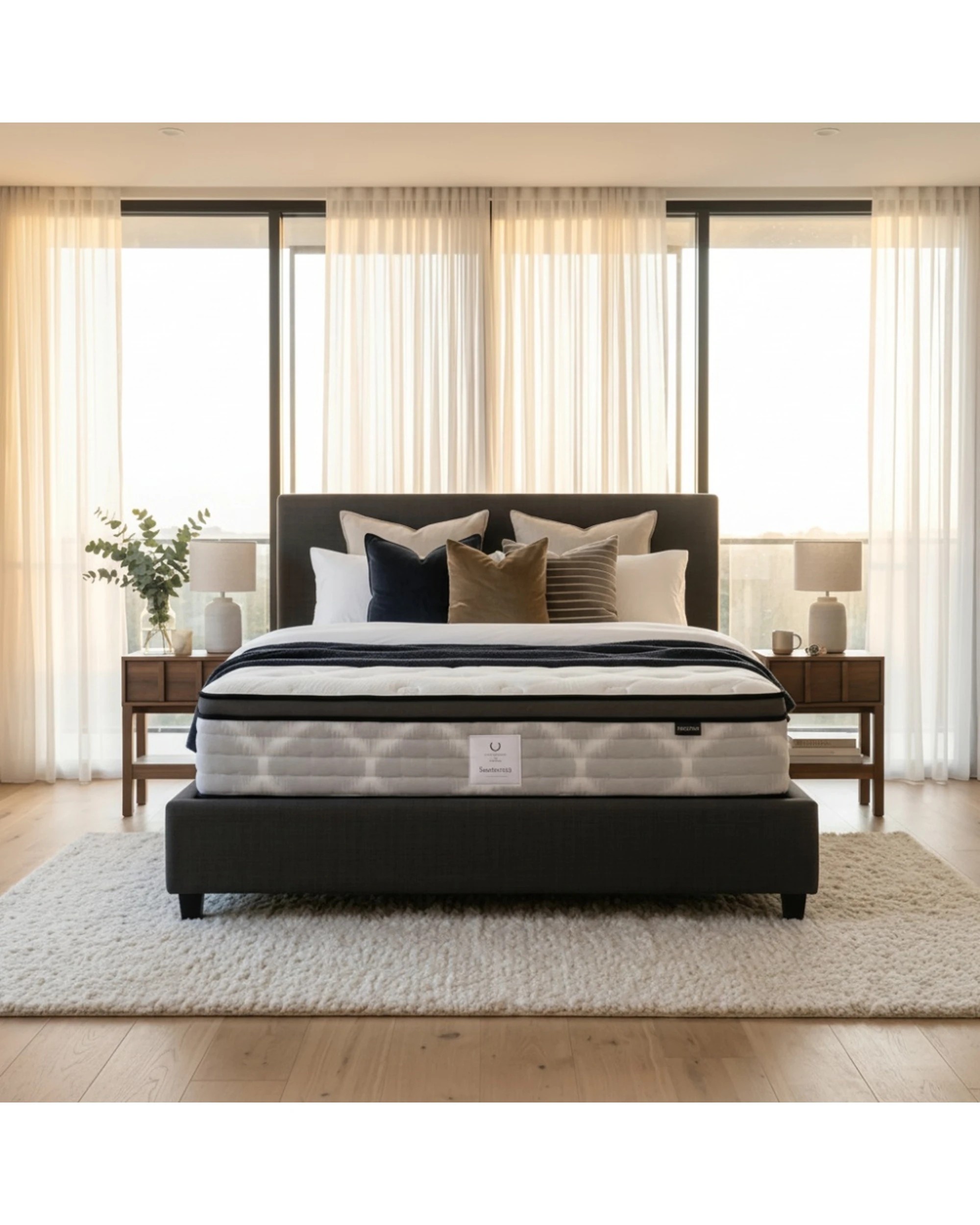3 Stafford & Mason Santorini Firm Australian Made Mattress 5-Zone Pocket Spring - Single Extra Long - White, 3 of 7
