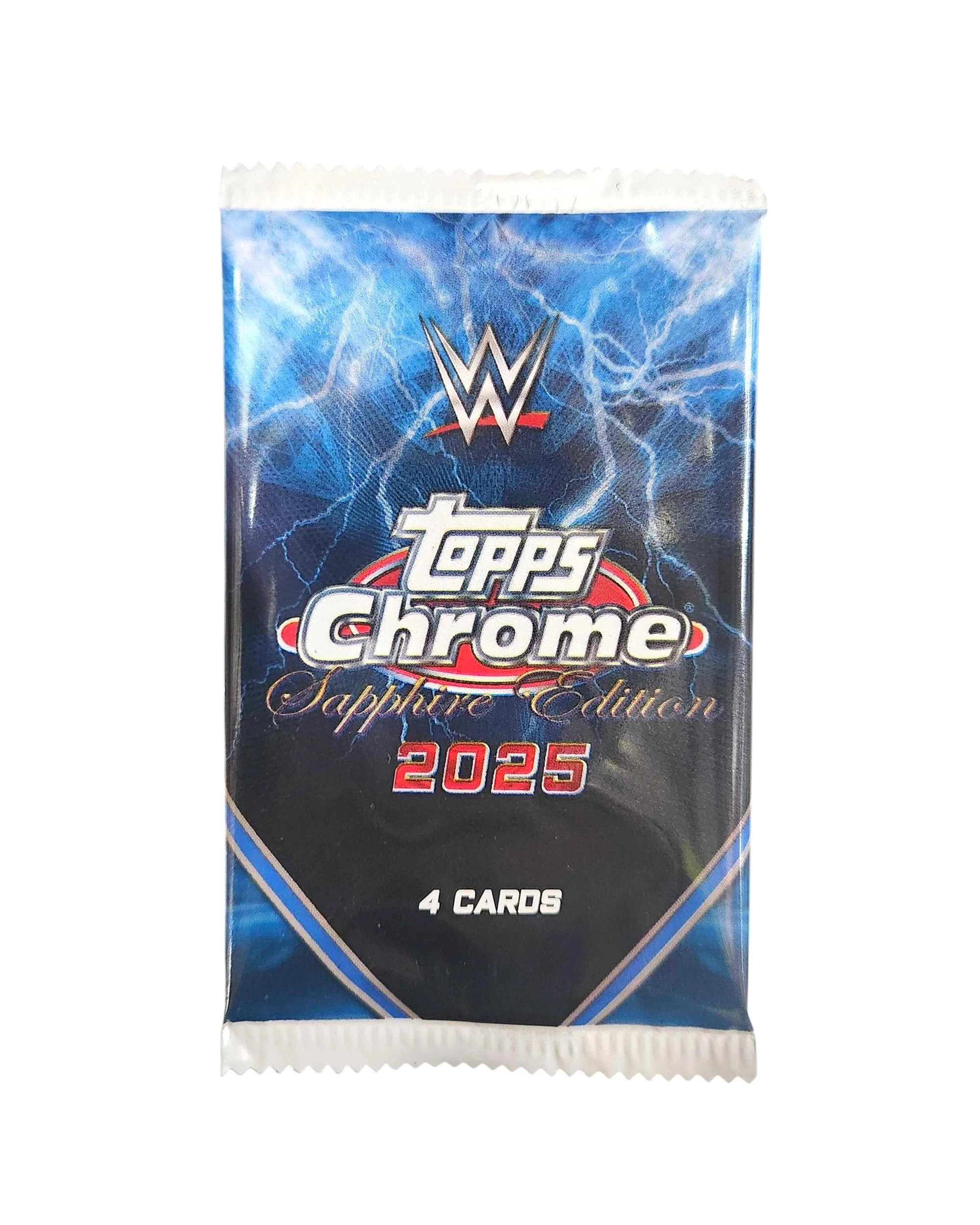 1 Topps 2025 Chrome WWE Wrestling Sapphire Edition Hobby Pack, 1 of 10