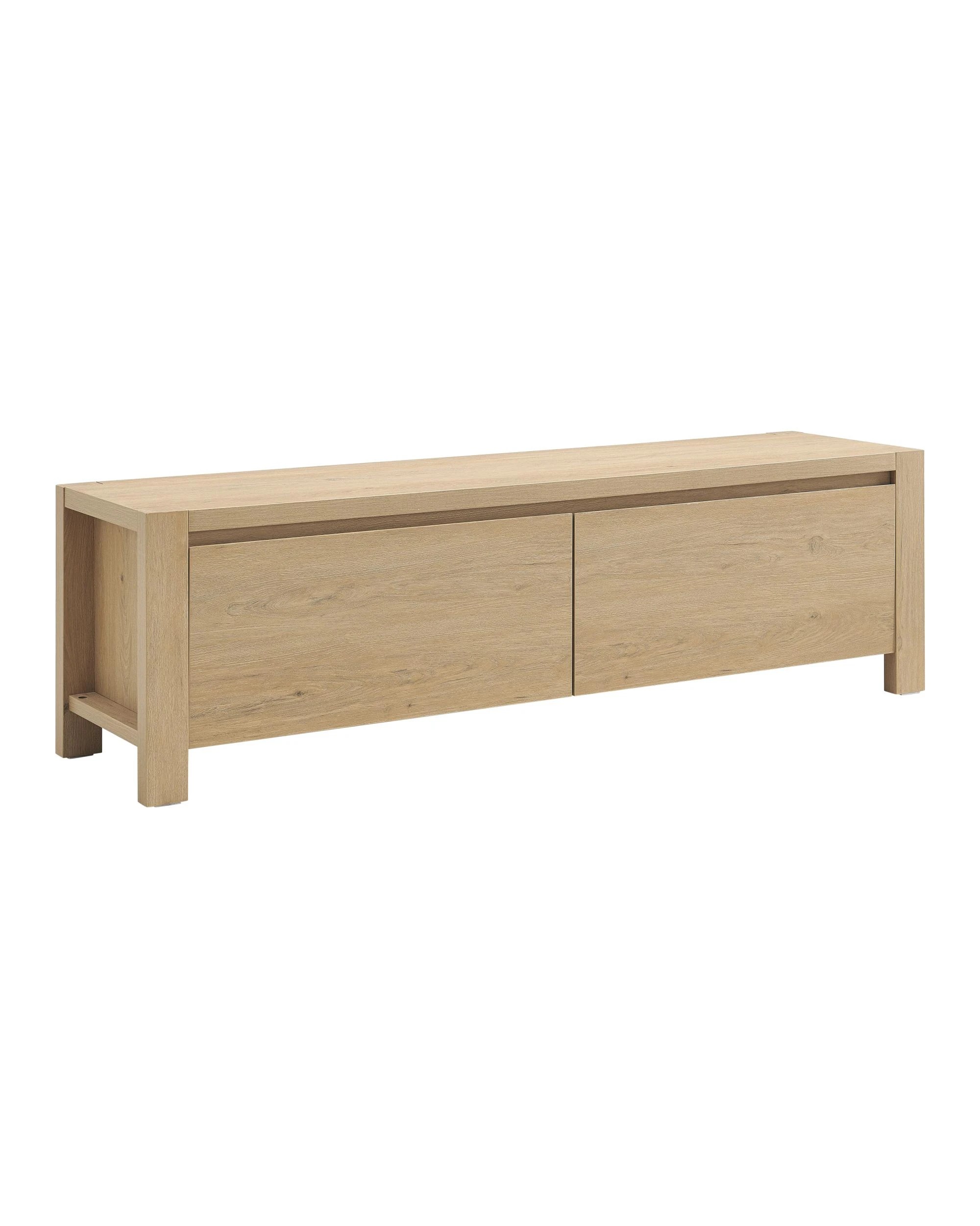 1 Kodu Entertainment TV Unit 2 Drawers - Natural, 1 of 9