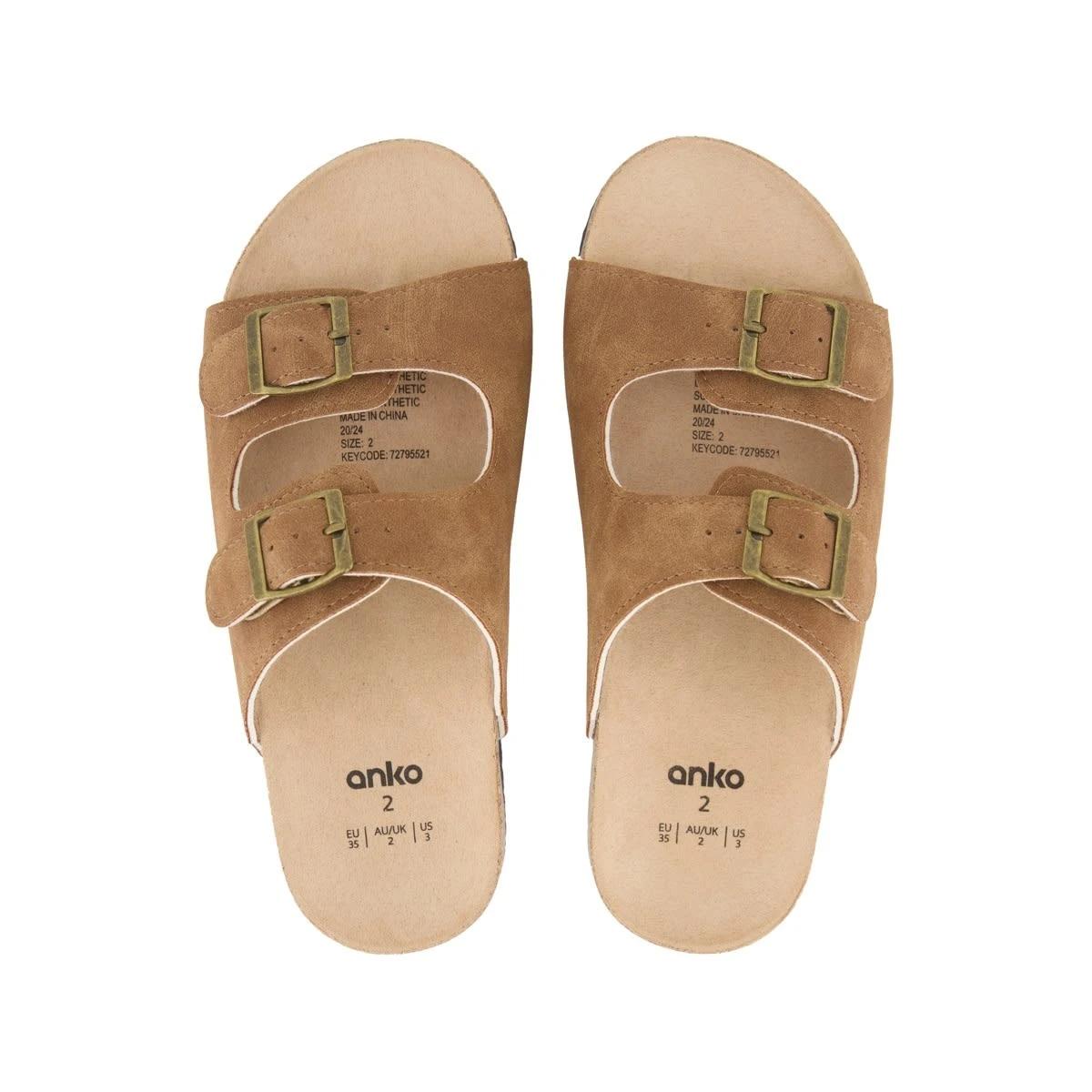 3 Senior Corduroy Sandals Tan, 3 of 4