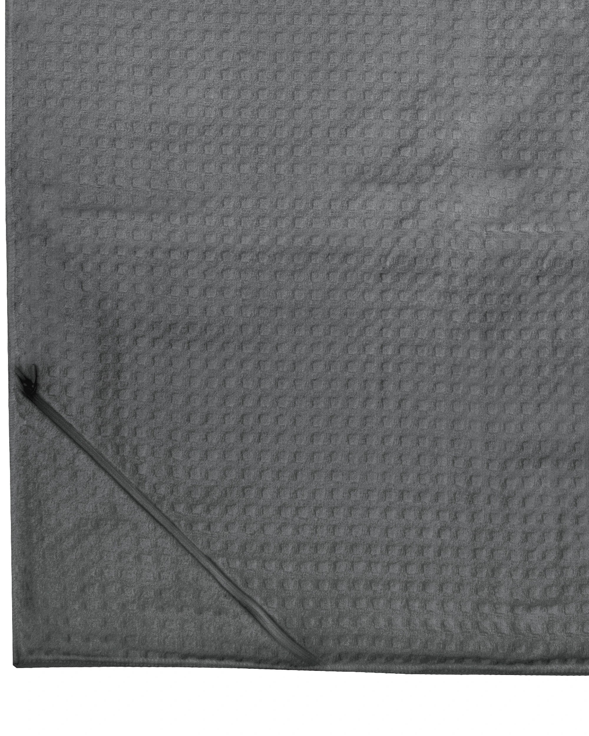 4 Bambury Matrix Microfibre Gym Towel Large With Zip Pocket 60 x 120cm Quick Dry - Charcoal, 4 of 4