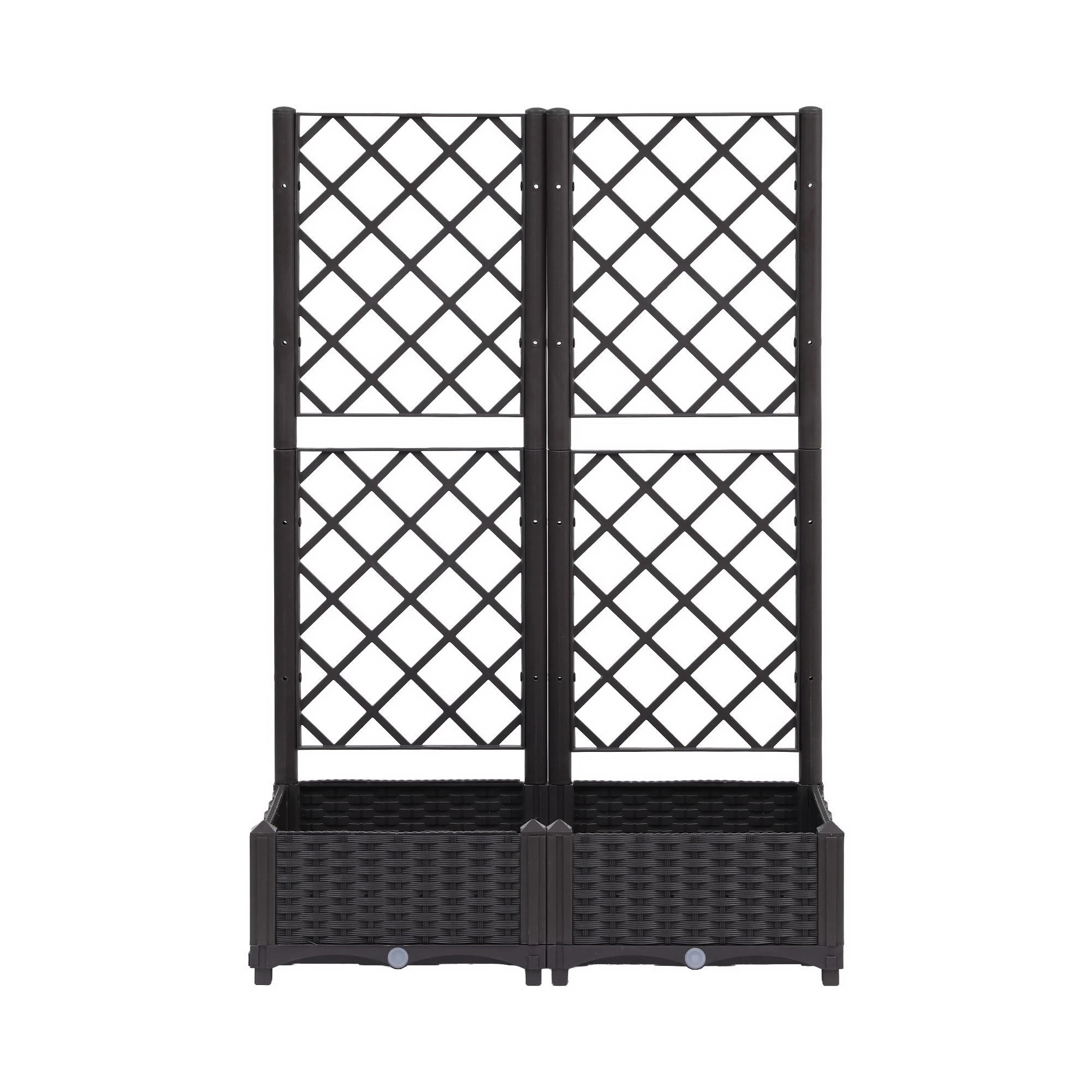 2 Green Fingers Raised Garden Bed Vertical Planter Self Watering Large Elevated Veggie Box - Brown, 2 of 4